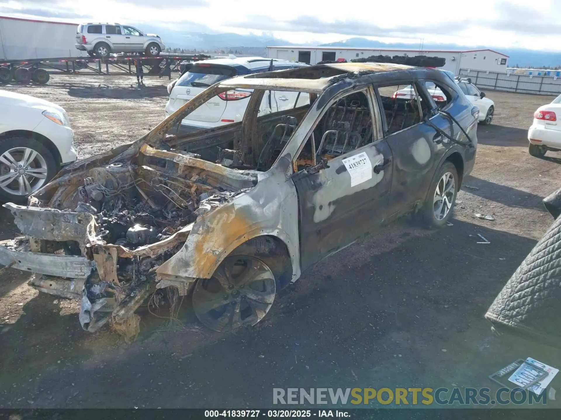 2 Photograph of a damaged car 4S4BTANCXN3202970 SUBARU OUTBACK 2022