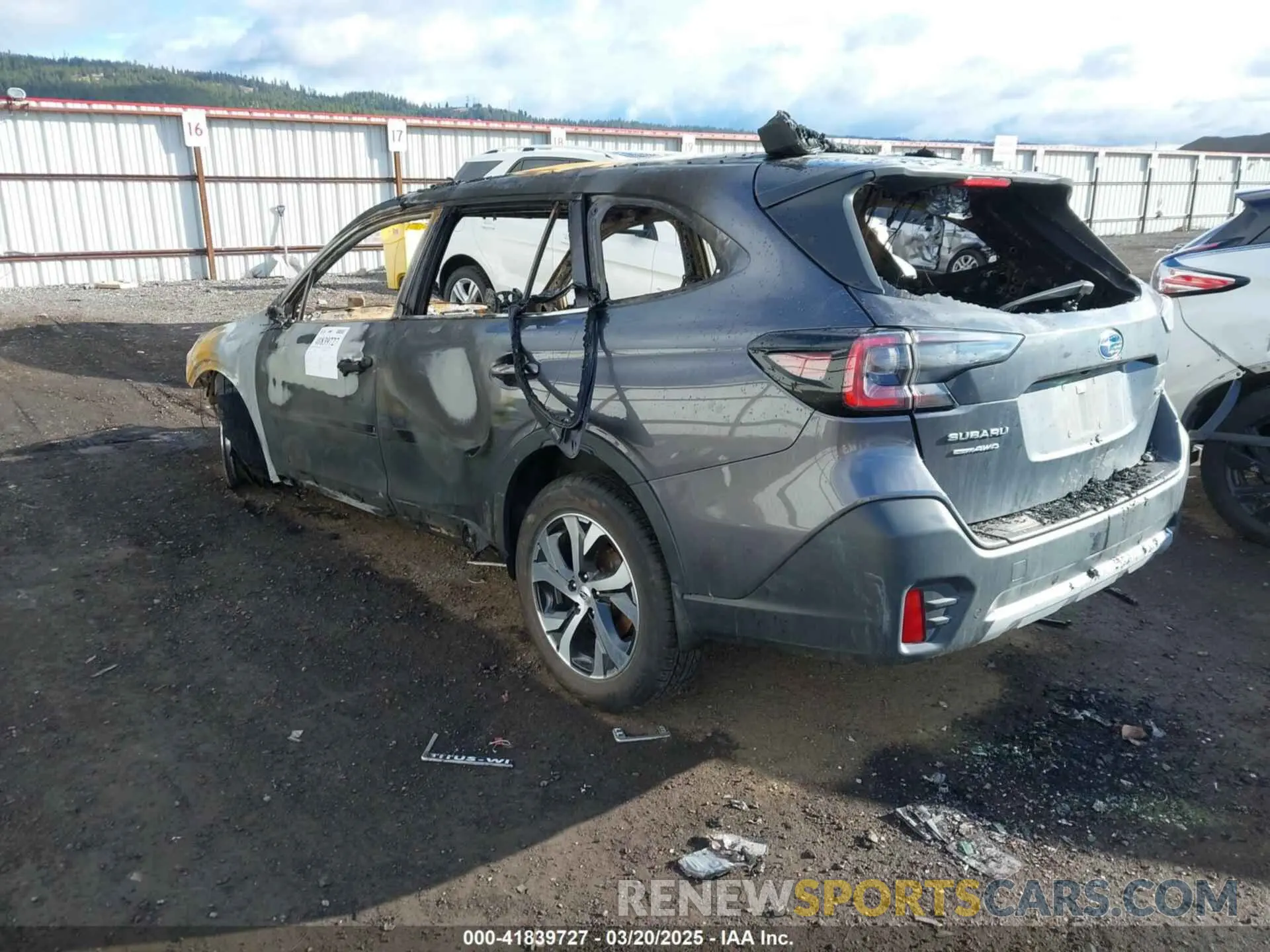 3 Photograph of a damaged car 4S4BTANCXN3202970 SUBARU OUTBACK 2022