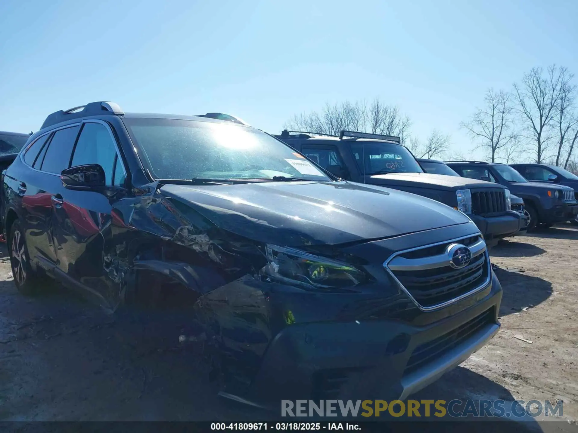 1 Photograph of a damaged car 4S4BTAPC8N3122595 SUBARU OUTBACK 2022