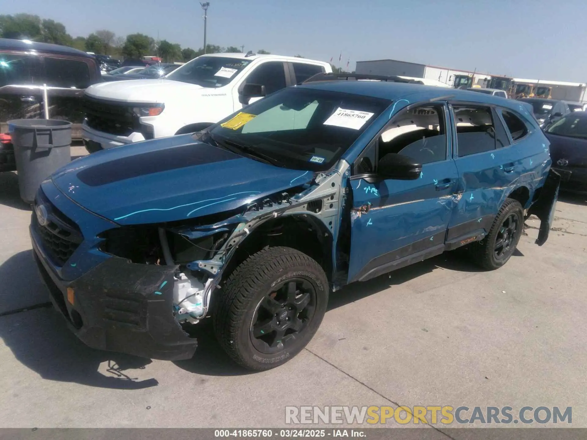 2 Photograph of a damaged car 4S4BTGSD3N3142241 SUBARU OUTBACK 2022