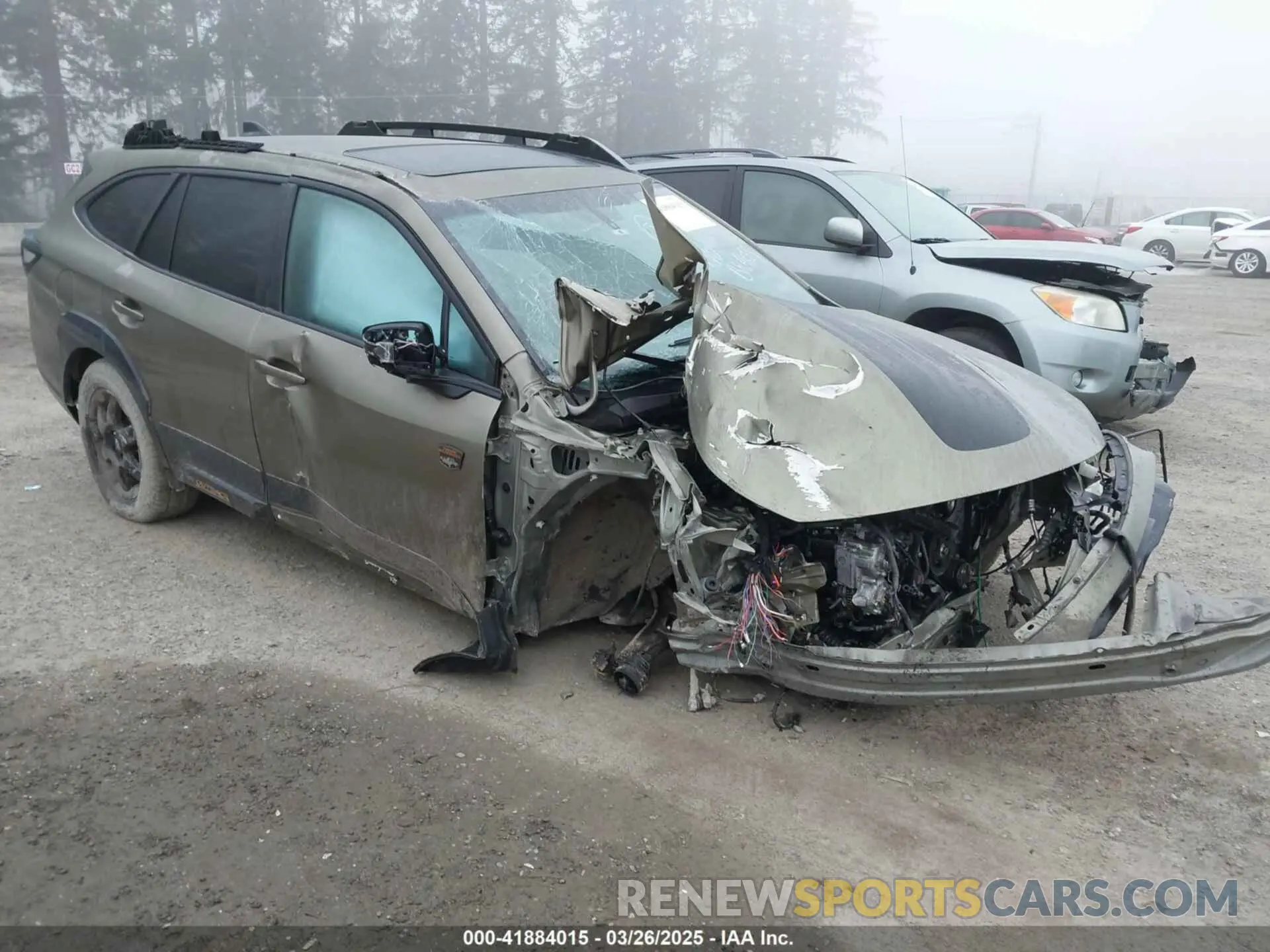 1 Photograph of a damaged car 4S4BTGUD3N3129454 SUBARU OUTBACK 2022