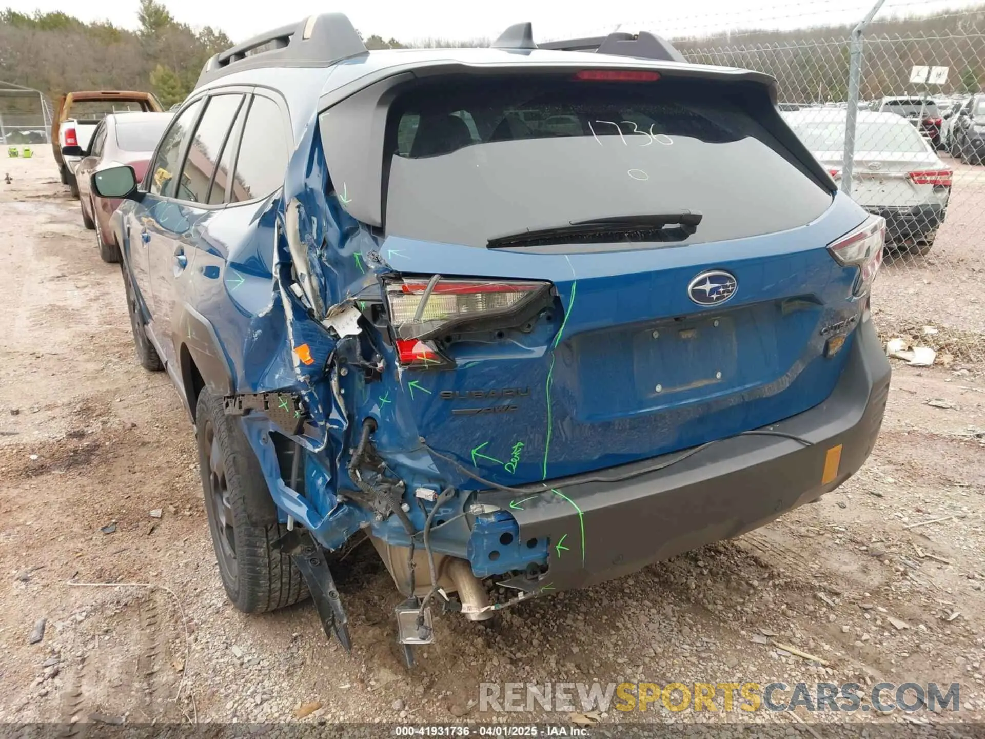 12 Photograph of a damaged car 4S4BTGUDXN3182443 SUBARU OUTBACK 2022