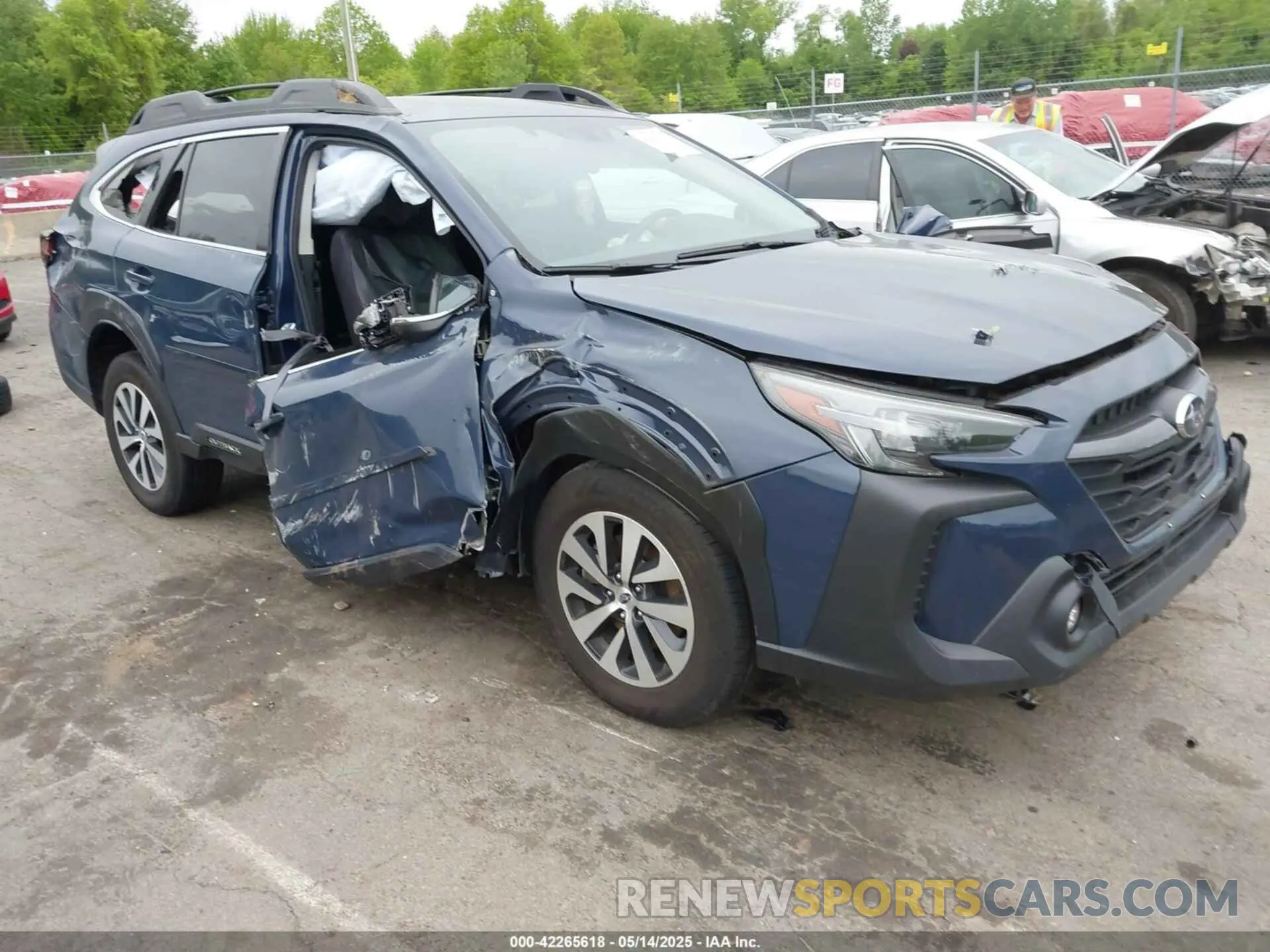 1 Photograph of a damaged car 4S4BTACC2P3191596 SUBARU OUTBACK 2023