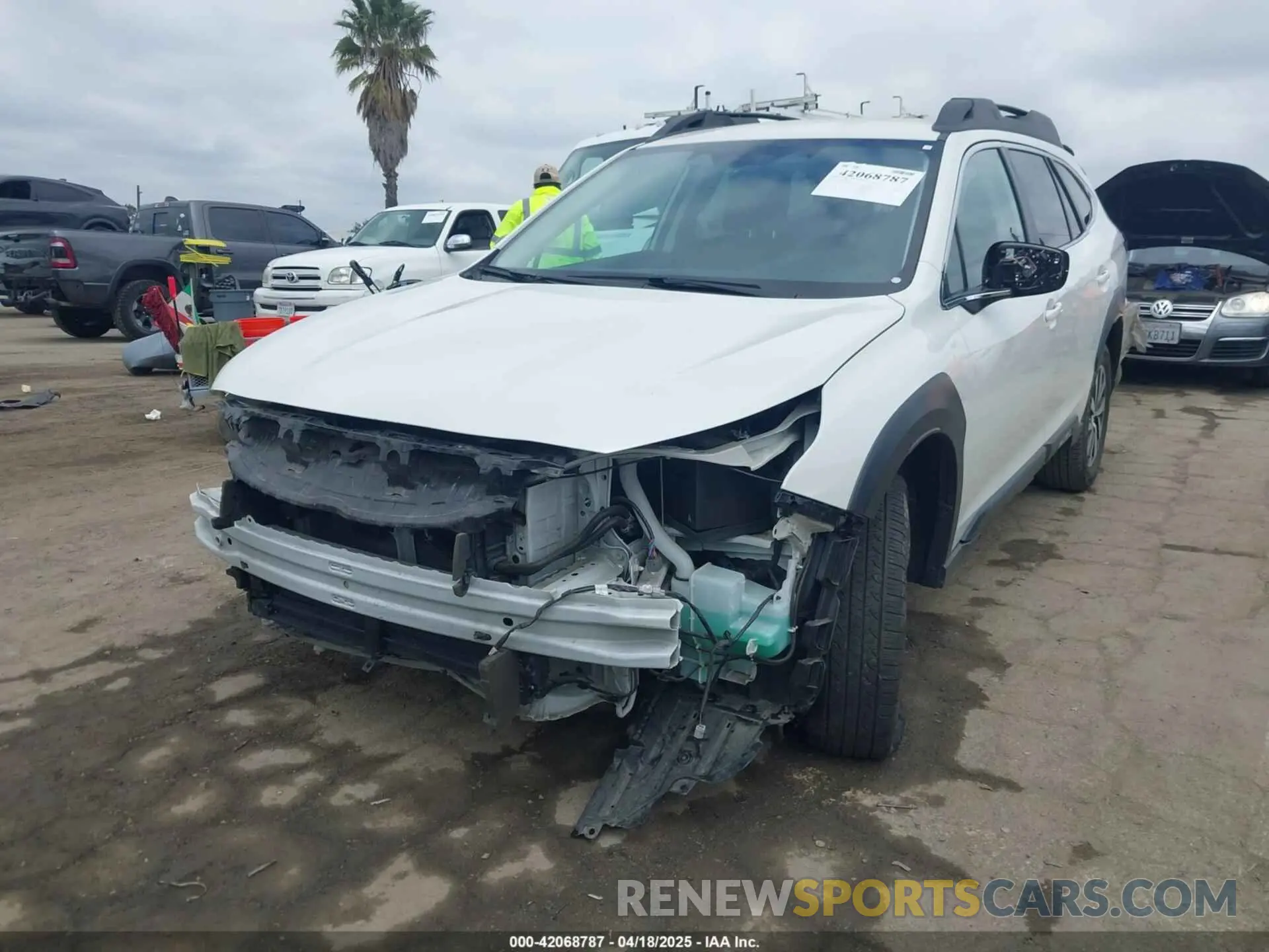 2 Photograph of a damaged car 4S4BTACC7P3128493 SUBARU OUTBACK 2023
