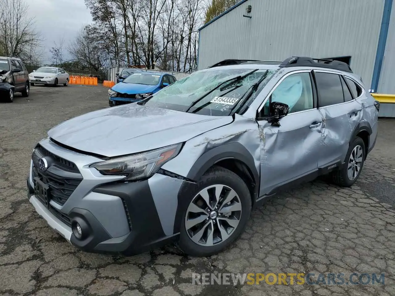 1 Photograph of a damaged car 4S4BTANC3P3157664 SUBARU OUTBACK 2023
