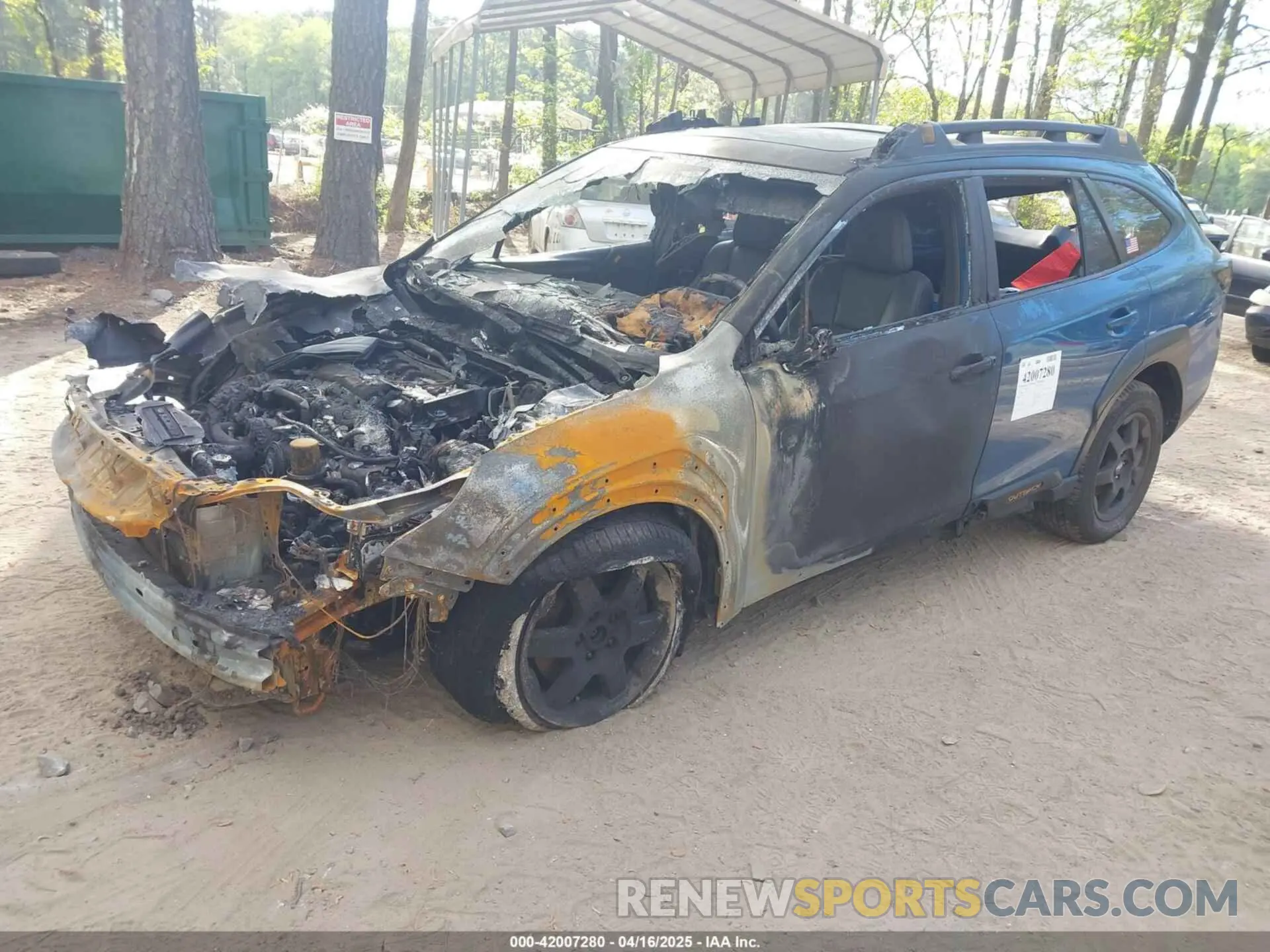 2 Photograph of a damaged car 4S4BTGUD0P3100741 SUBARU OUTBACK 2023