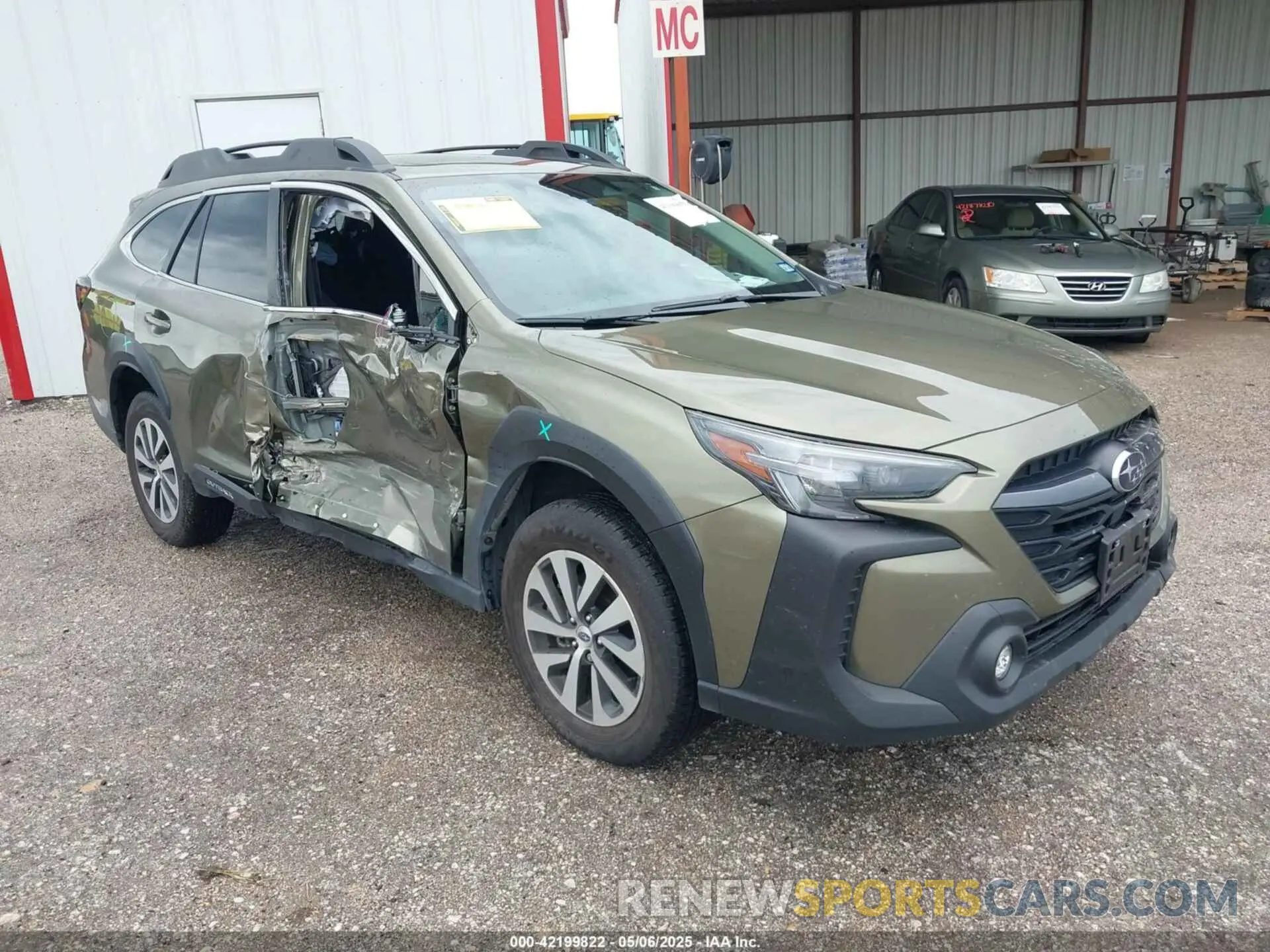 1 Photograph of a damaged car 4S4BTAFC3R3282634 SUBARU OUTBACK 2024