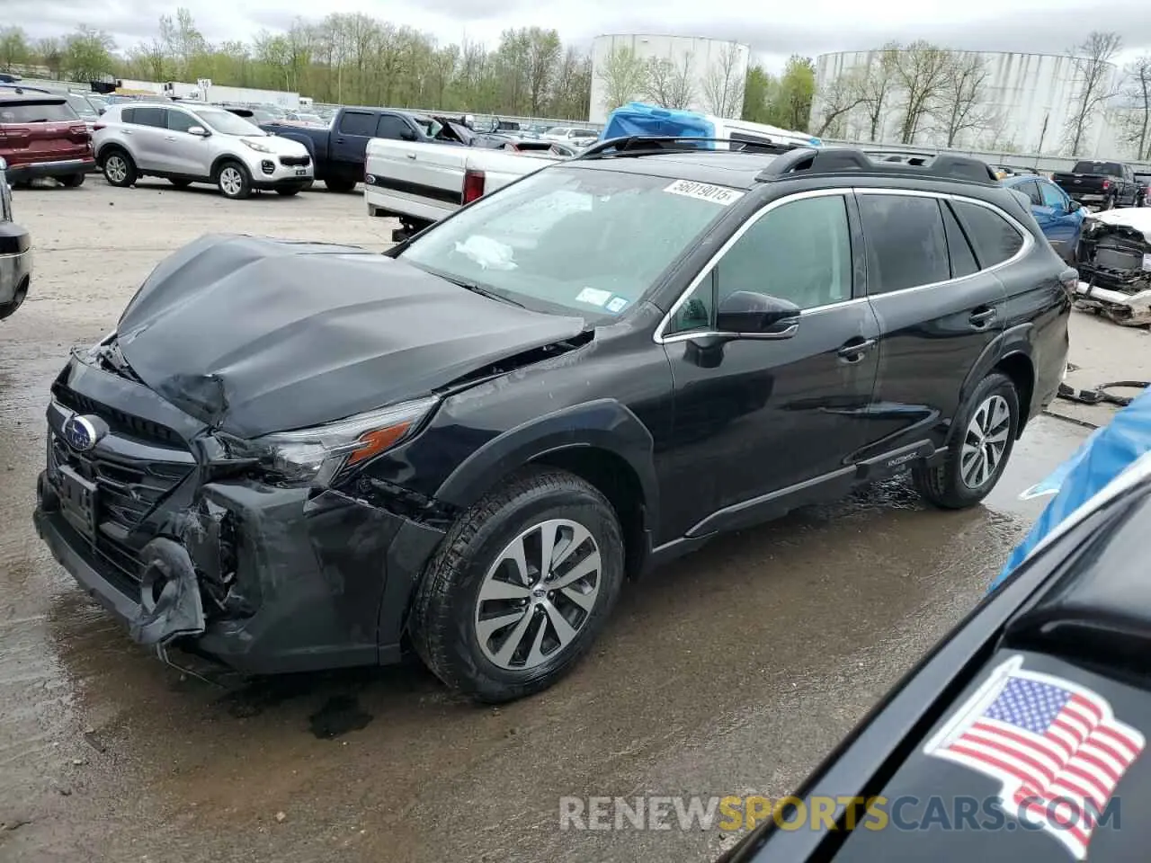 1 Photograph of a damaged car 4S4BTAFC5R3112856 SUBARU OUTBACK 2024