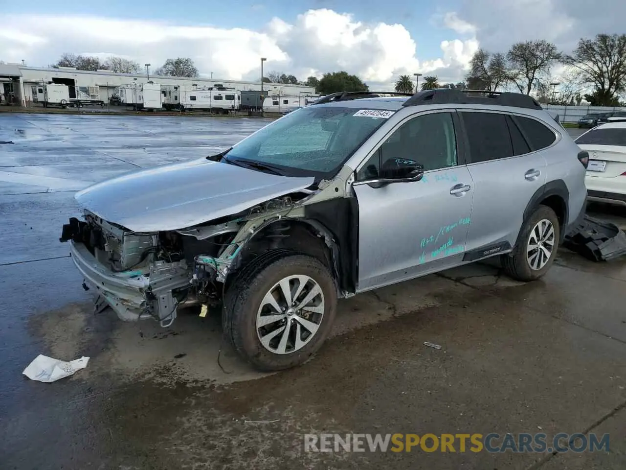 1 Photograph of a damaged car 4S4BTAFC6R3100537 SUBARU OUTBACK 2024