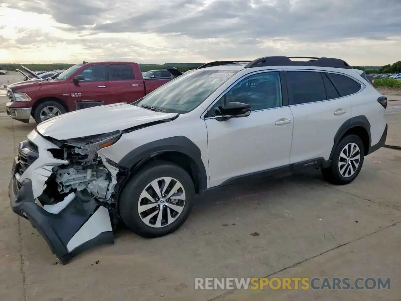 1 Photograph of a damaged car 4S4BTAFC8R3153496 SUBARU OUTBACK 2024