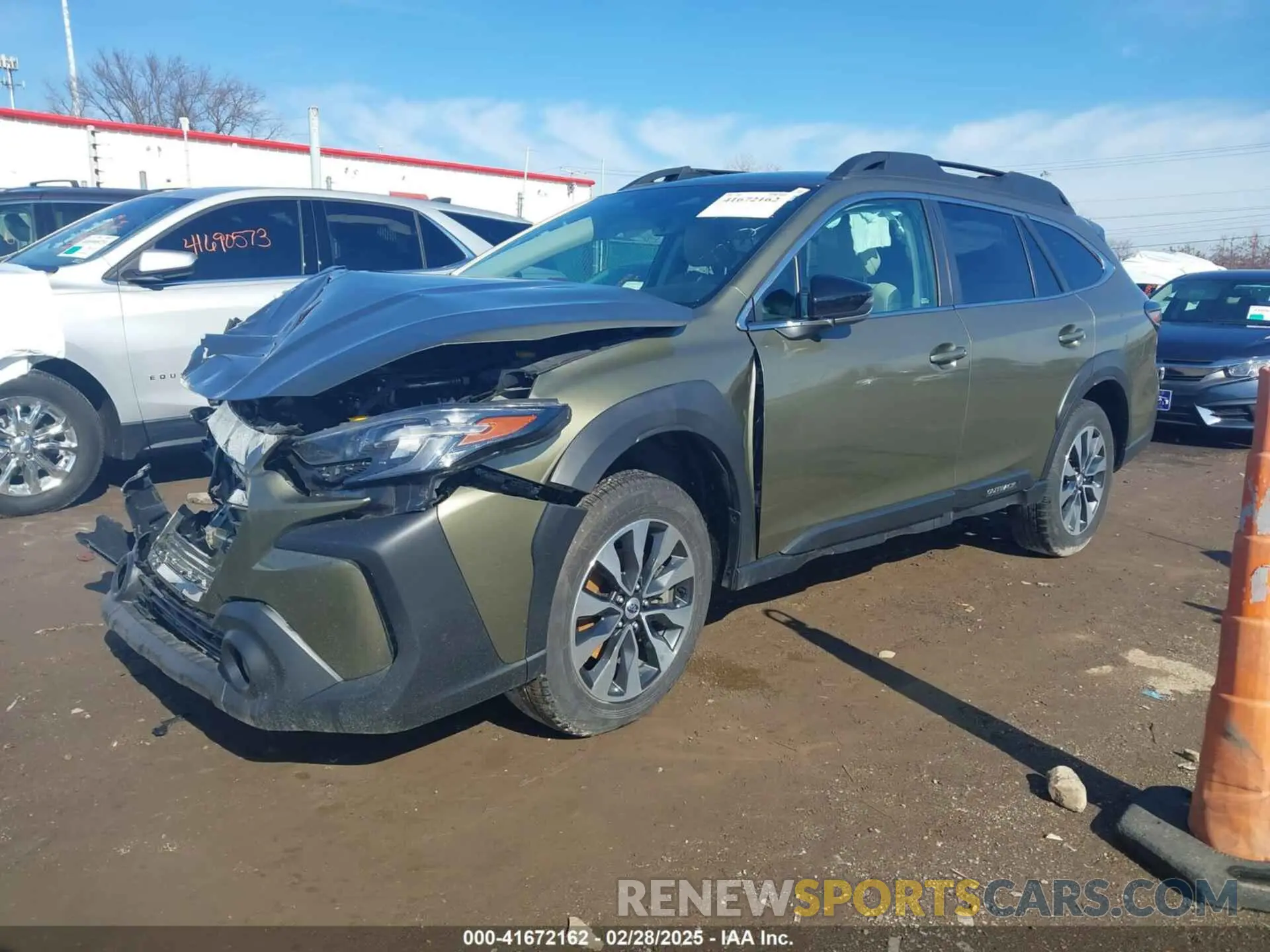 2 Photograph of a damaged car 4S4BTAMCXR3277112 SUBARU OUTBACK 2024