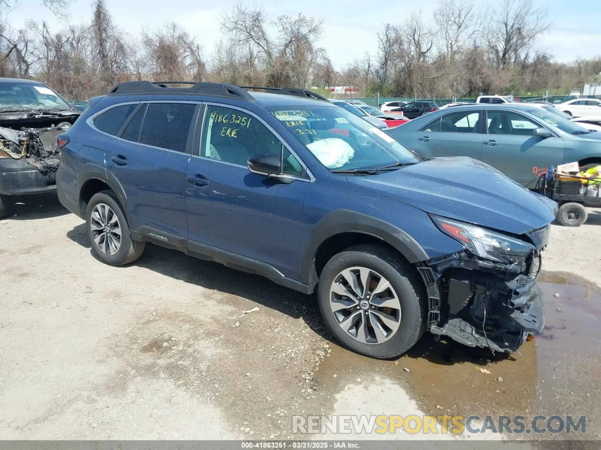 1 Photograph of a damaged car 4S4BTANC7R3301199 SUBARU OUTBACK 2024