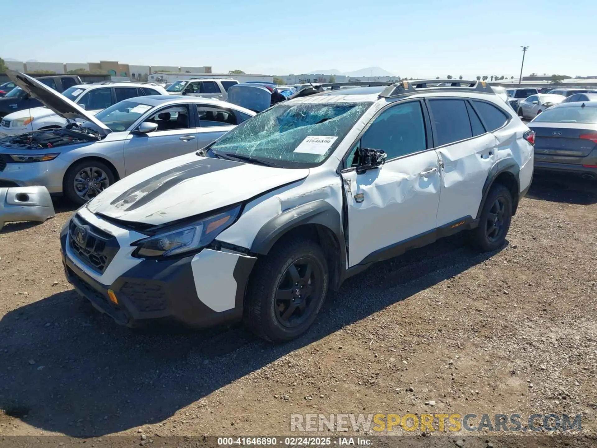 2 Photograph of a damaged car 4S4BTGUD5R3158878 SUBARU OUTBACK 2024