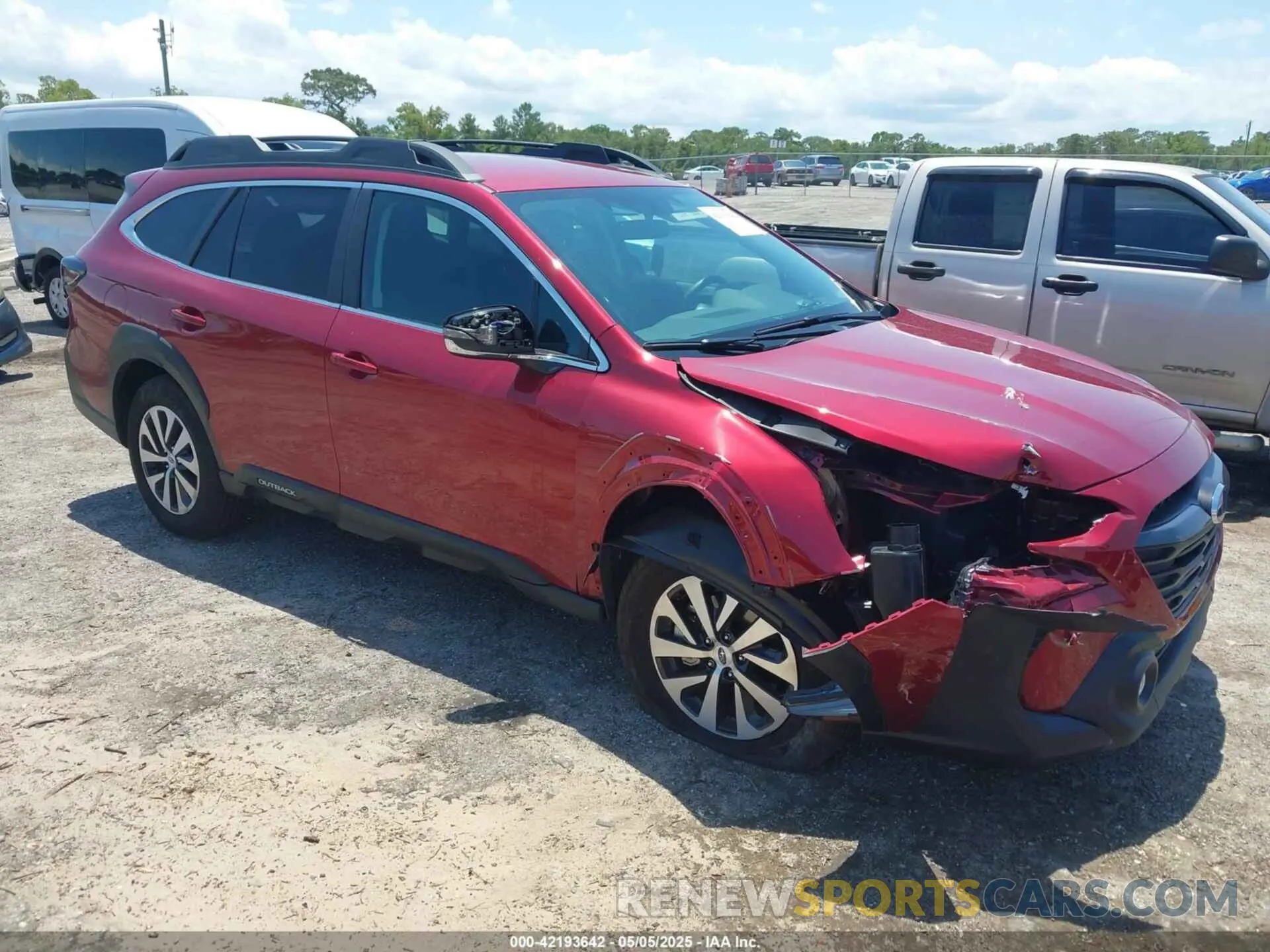 1 Photograph of a damaged car 4S4BTADC4S3163354 SUBARU OUTBACK 2025