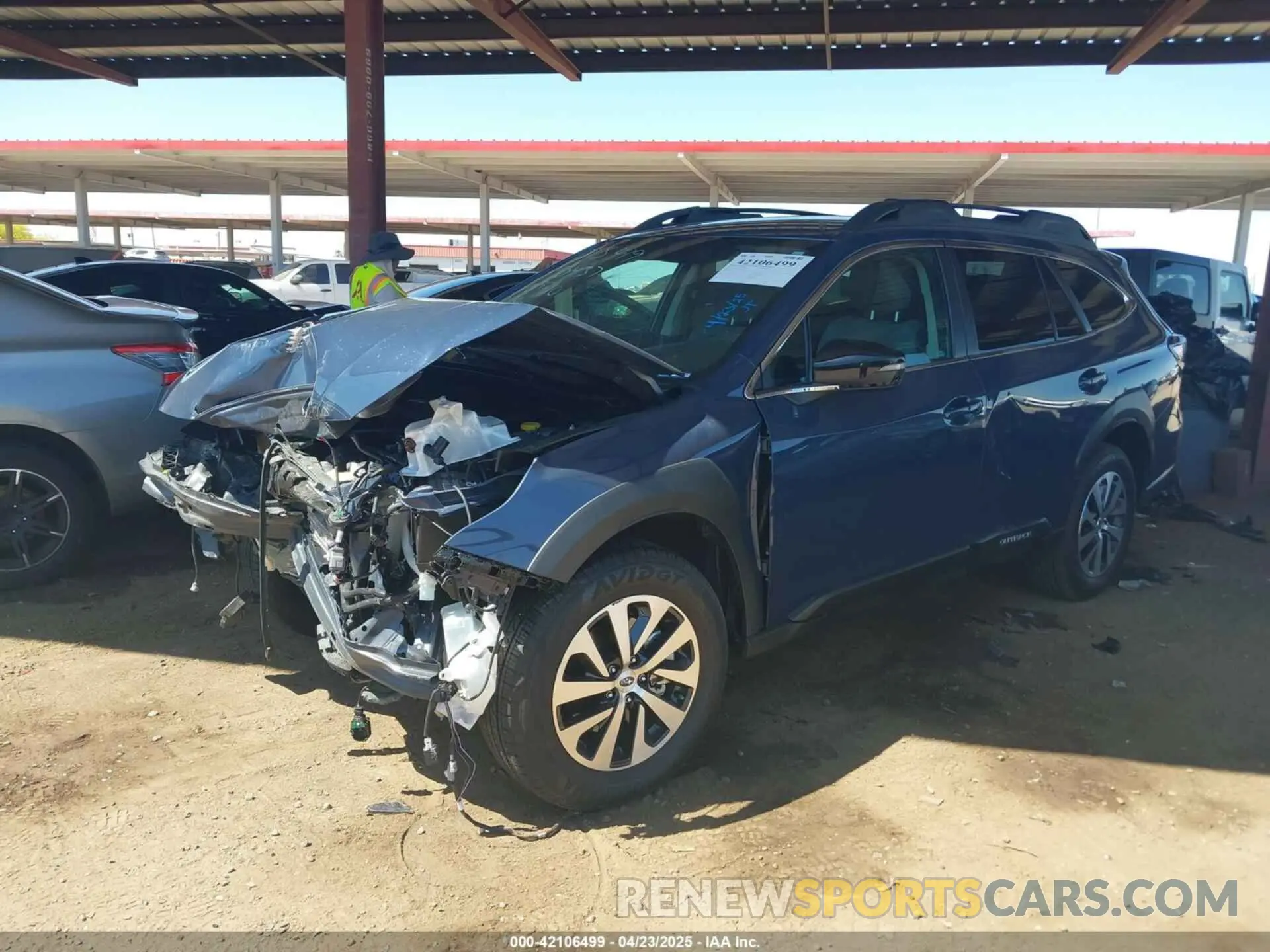 2 Photograph of a damaged car 4S4BTADC5S3109710 SUBARU OUTBACK 2025