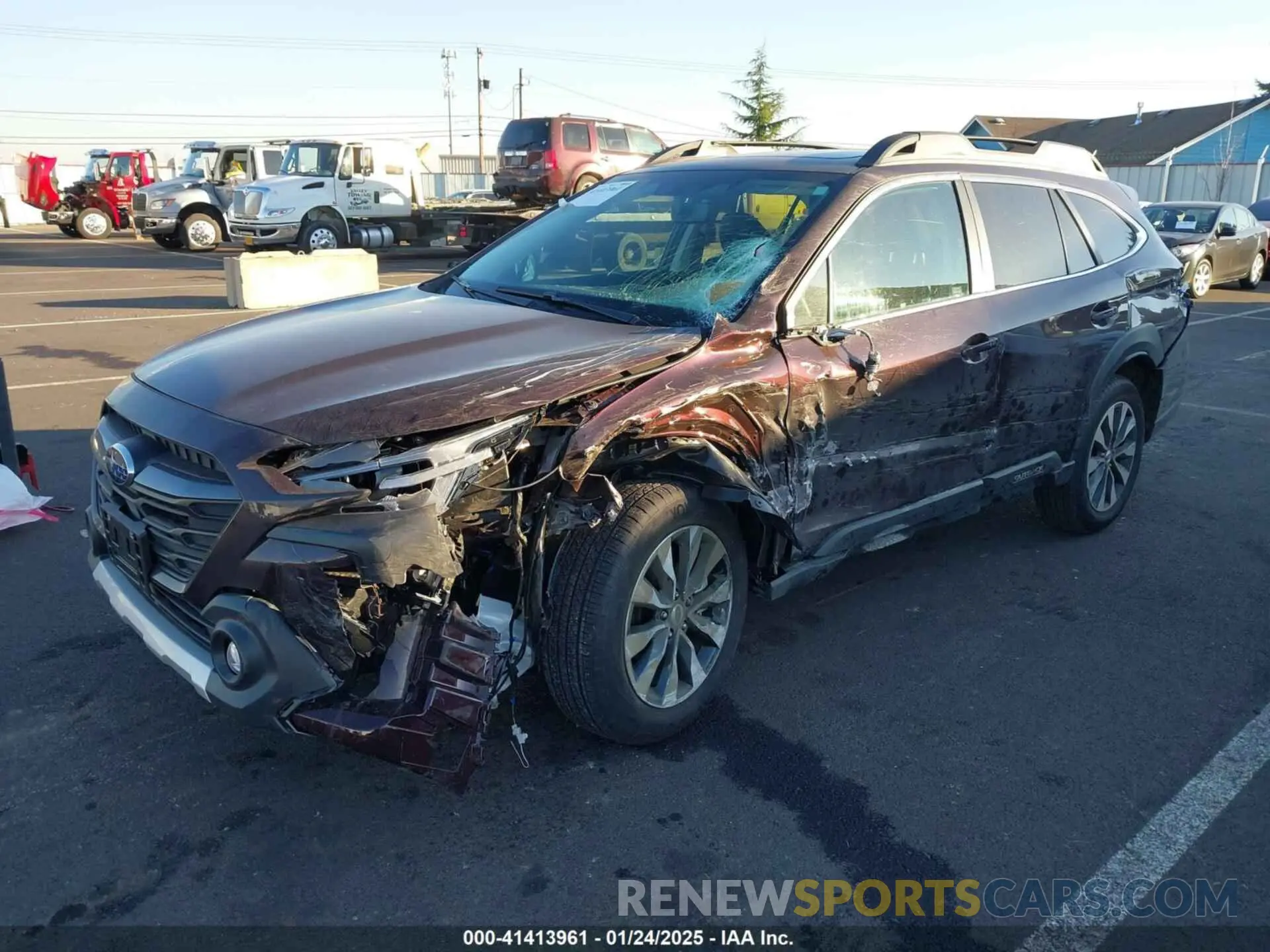 2 Photograph of a damaged car 4S4BTANC6S3149275 SUBARU OUTBACK 2025