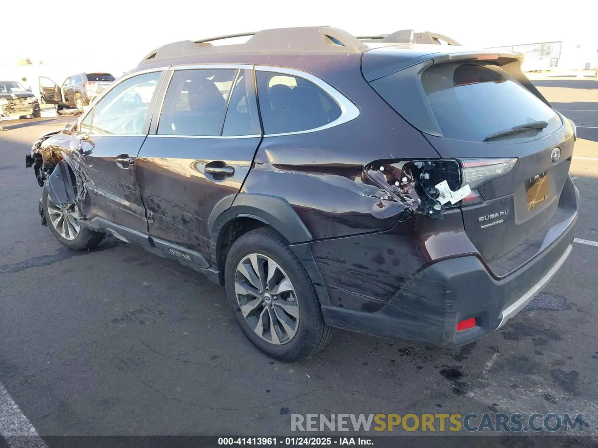 3 Photograph of a damaged car 4S4BTANC6S3149275 SUBARU OUTBACK 2025