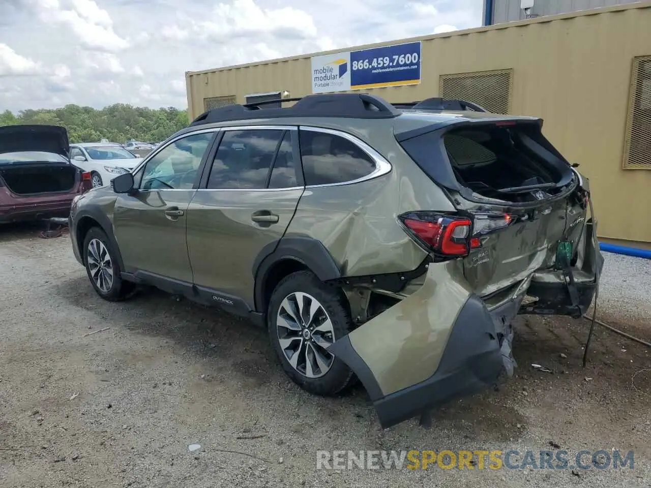 2 Photograph of a damaged car 4S4BTANCXS3143253 SUBARU OUTBACK 2025