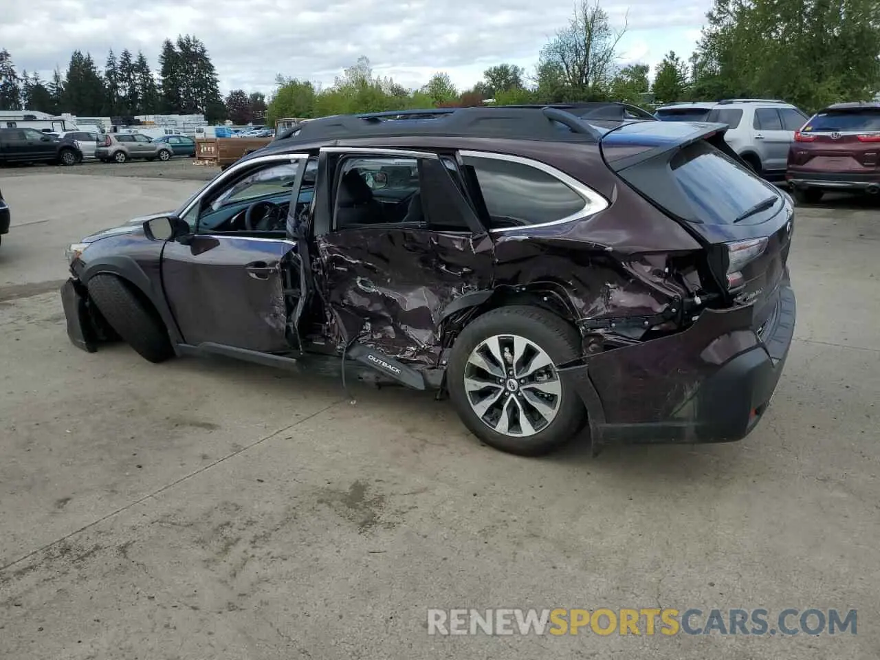 2 Photograph of a damaged car 4S4BTGND9S3184579 SUBARU OUTBACK 2025