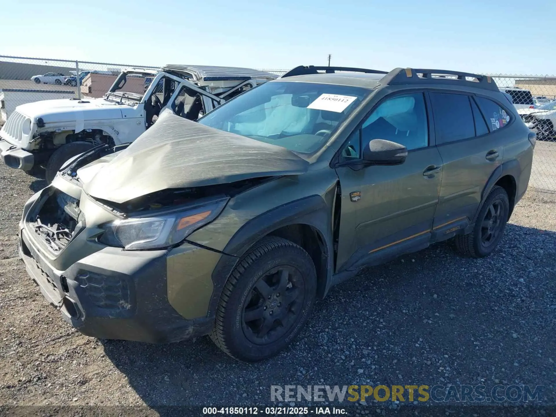 2 Photograph of a damaged car 4S4BTGUD0S3174993 SUBARU OUTBACK 2025