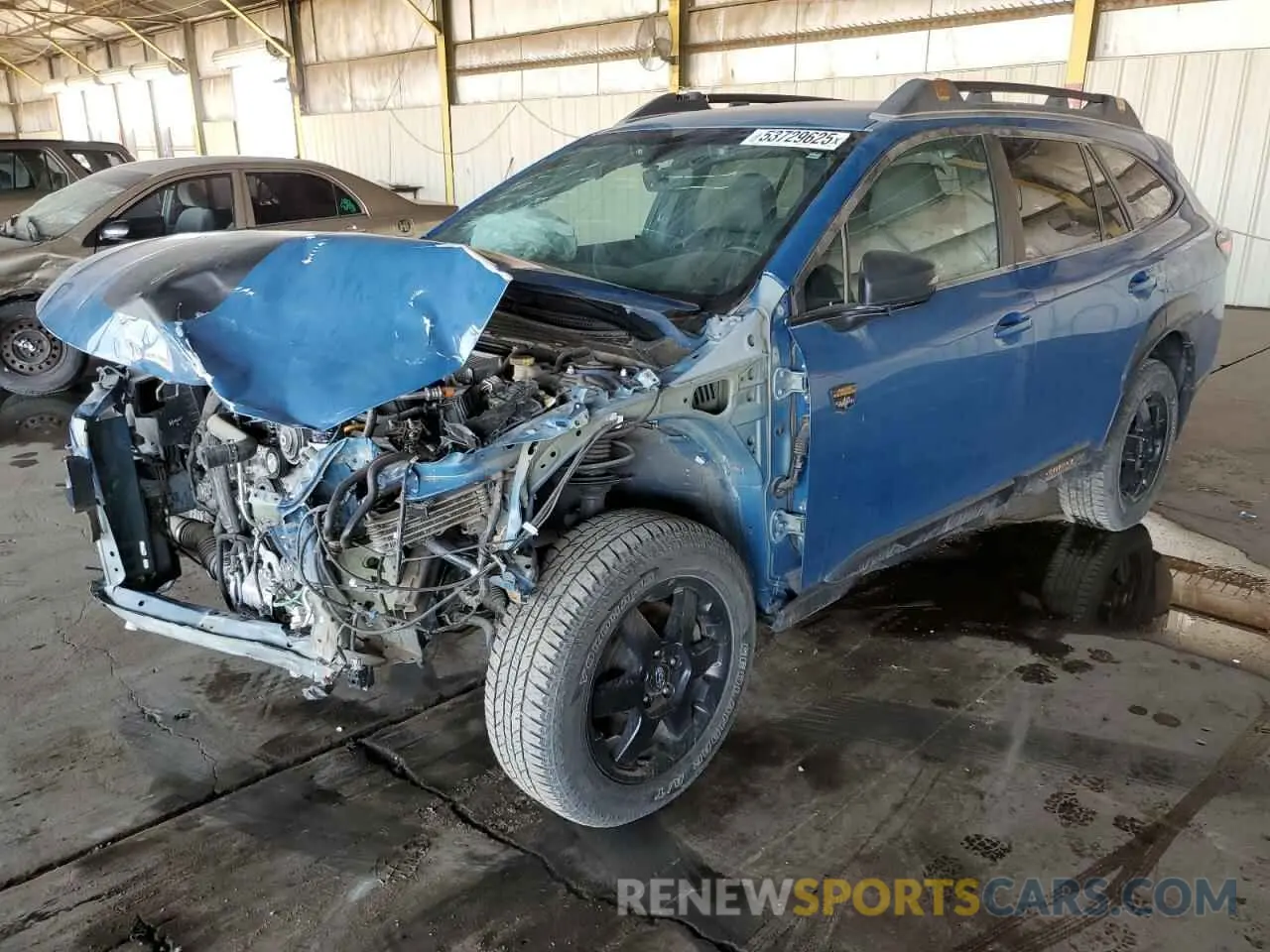 1 Photograph of a damaged car 4S4BTGSD5N3107281 SUBARU OUTBACK WI 2022