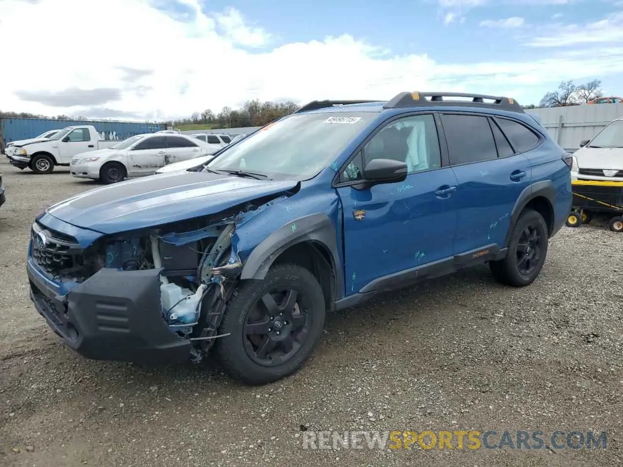 1 Photograph of a damaged car 4S4BTGUD8N3139588 SUBARU OUTBACK WI 2022