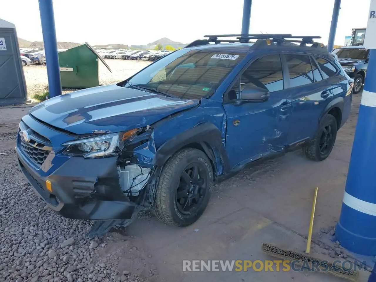 1 Photograph of a damaged car 4S4BTGSD4P3103998 SUBARU OUTBACK WI 2023
