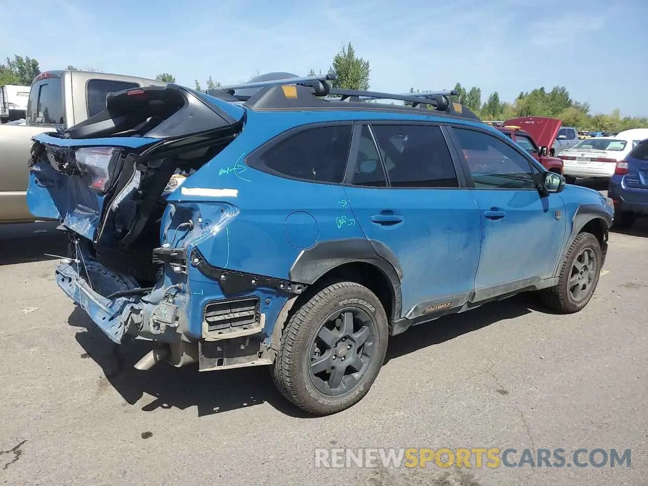 3 Photograph of a damaged car 4S4BTGUD9P3202247 SUBARU OUTBACK WI 2023
