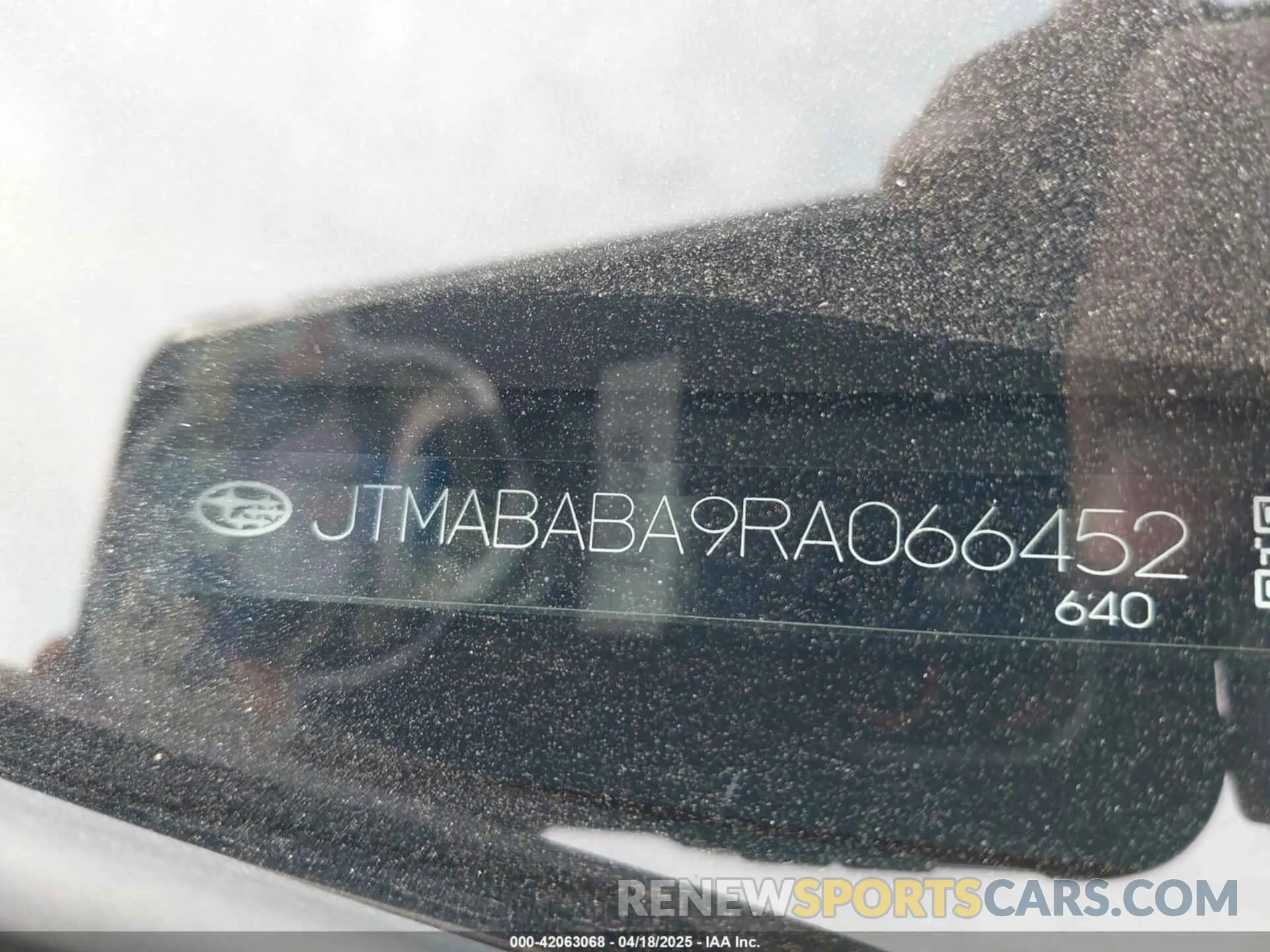 9 Photograph of a damaged car JTMABABA9RA066452 SUBARU SOLTERRA 2024