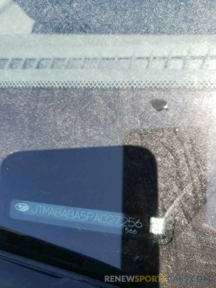 13 Photograph of a damaged car JTMABABA5PA027256 SUBARU SOLTERRA P 2023
