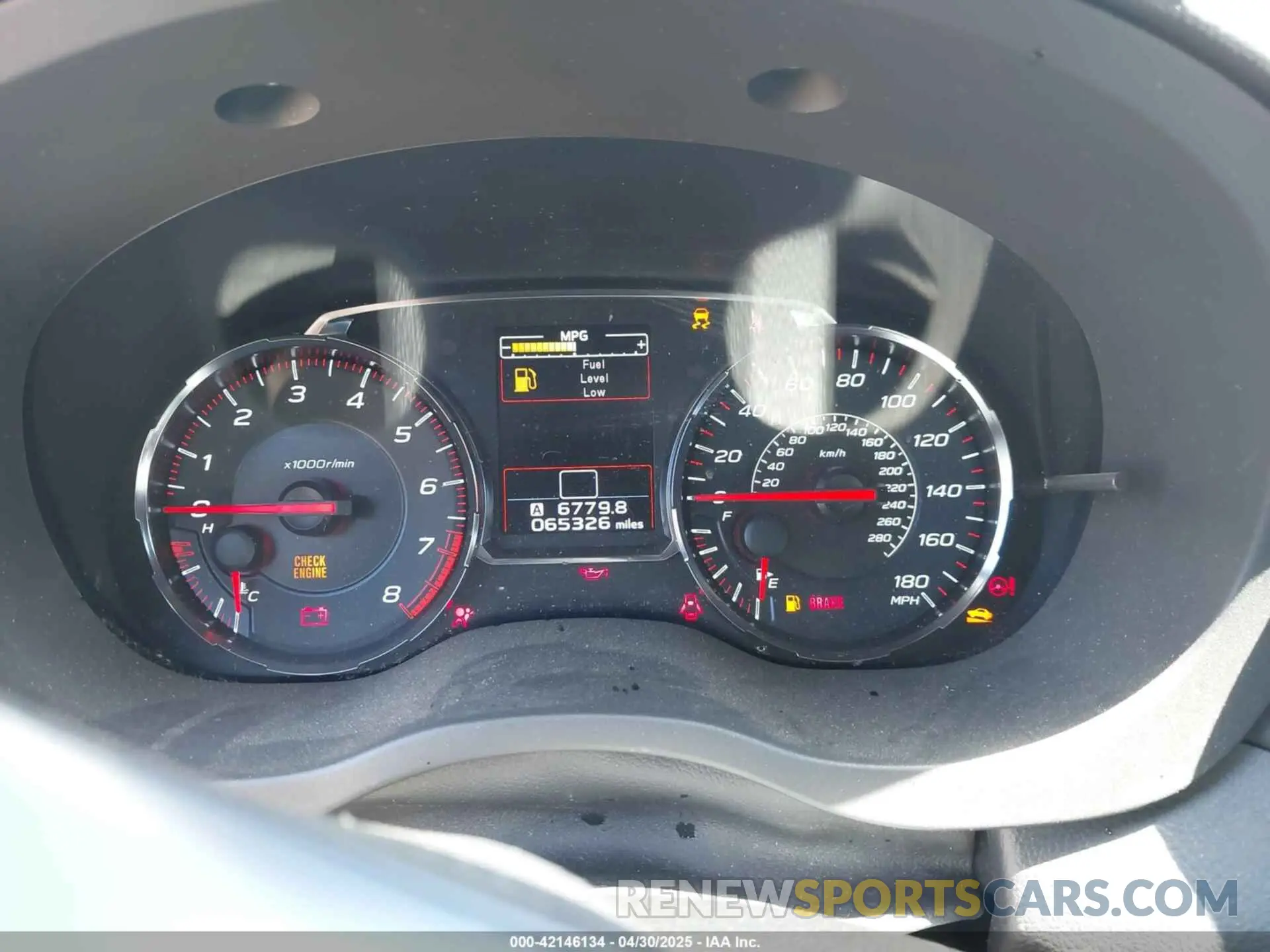 7 Photograph of a damaged car JF1VA1A60K9831241 SUBARU WRX 2019