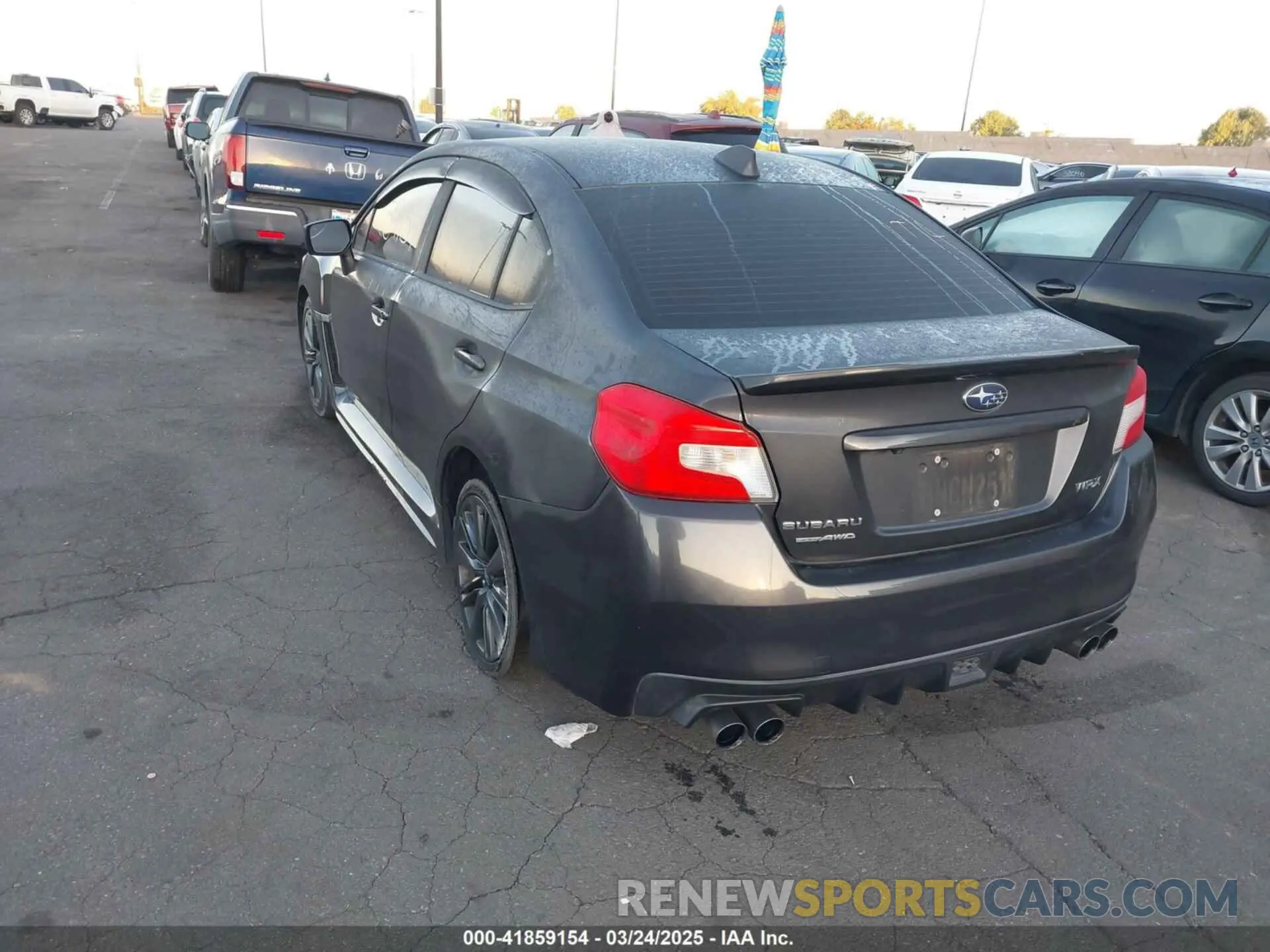 3 Photograph of a damaged car JF1VA1A61K9809412 SUBARU WRX 2019