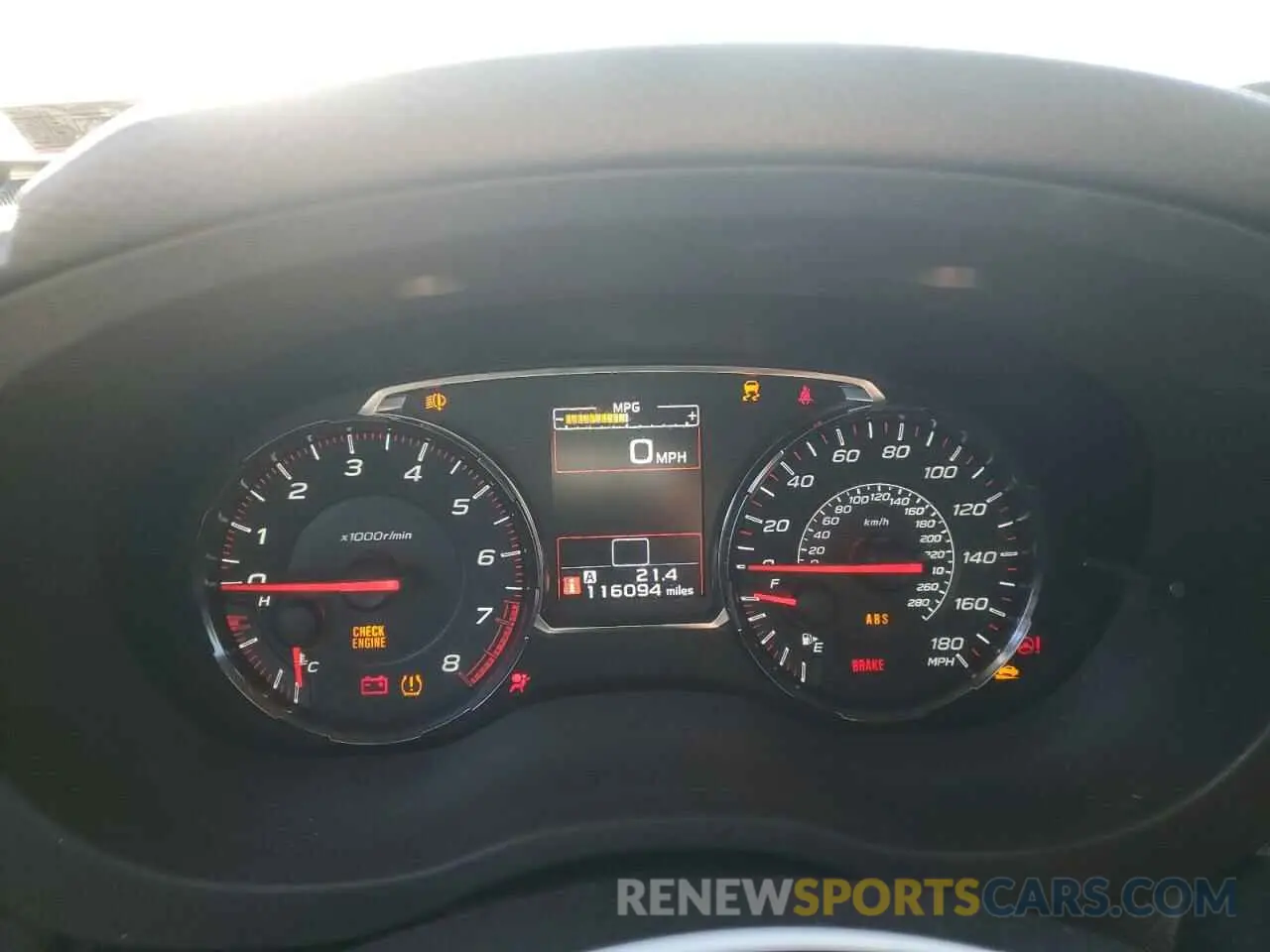 9 Photograph of a damaged car JF1VA1B60K9809142 SUBARU WRX 2019