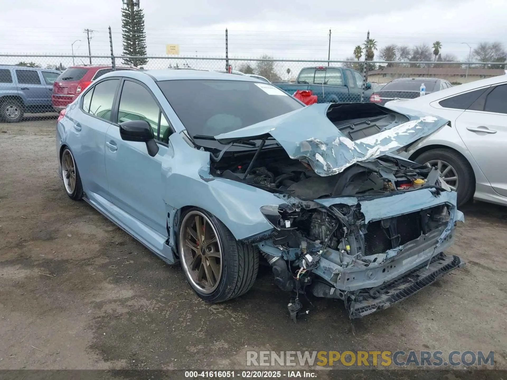 1 Photograph of a damaged car JF1VA1B63K9808132 SUBARU WRX 2019