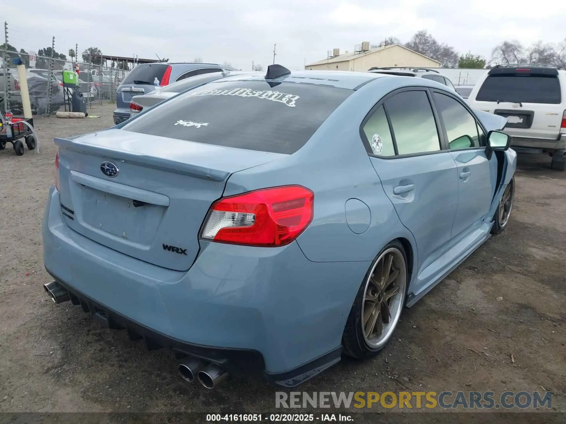 4 Photograph of a damaged car JF1VA1B63K9808132 SUBARU WRX 2019