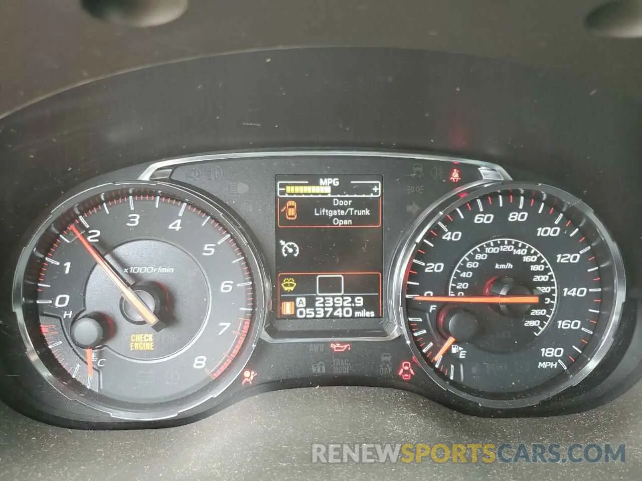 9 Photograph of a damaged car JF1VA1C60K9820219 SUBARU WRX 2019