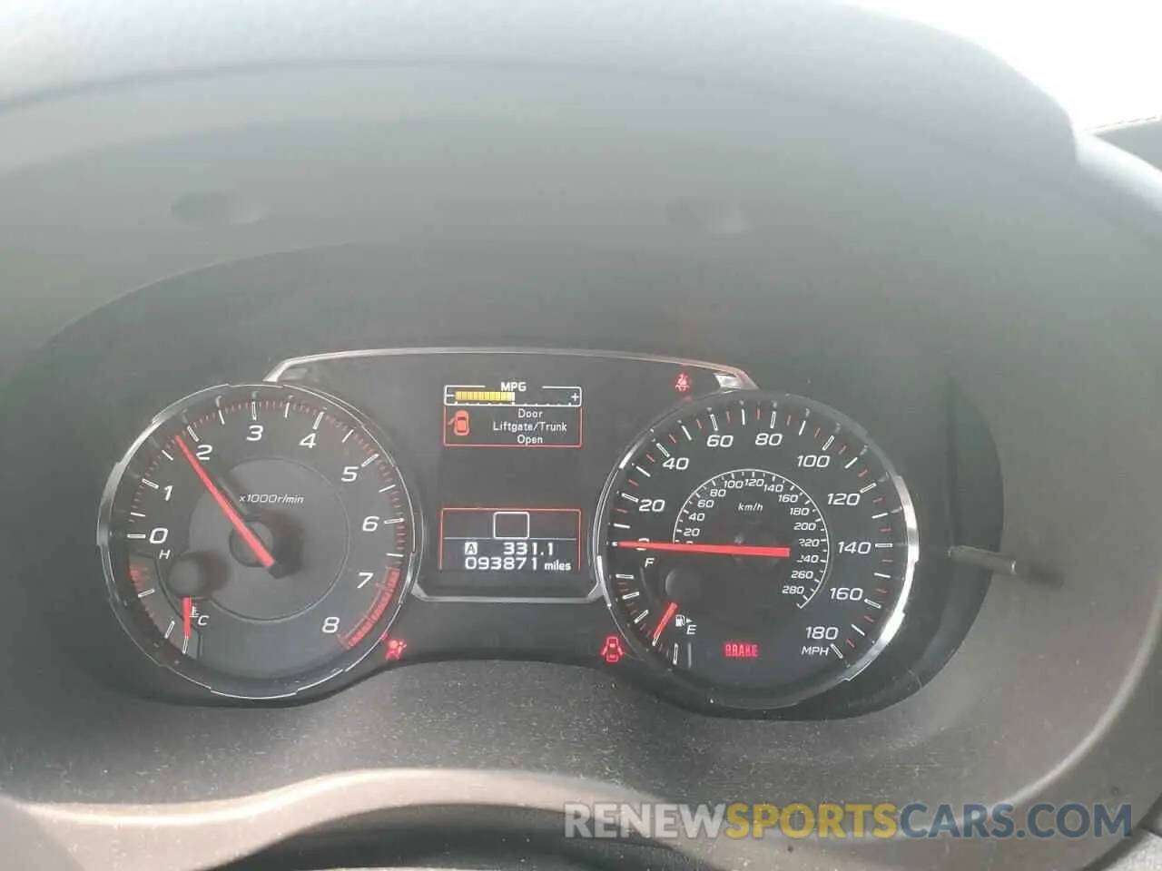 9 Photograph of a damaged car JF1VA1C67K9816880 SUBARU WRX 2019