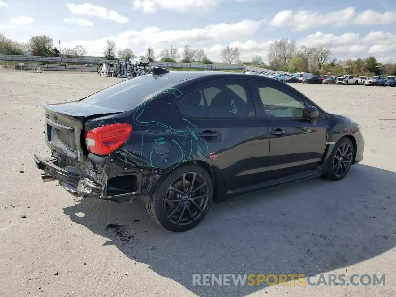 3 Photograph of a damaged car JF1VA1F61K8822899 SUBARU WRX 2019