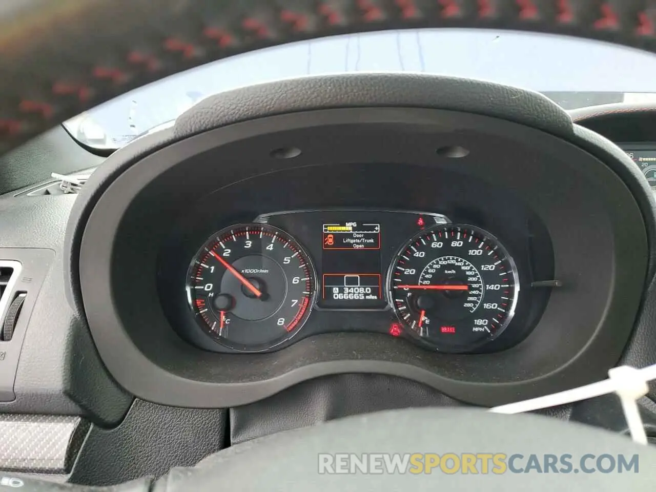 9 Photograph of a damaged car JF1VA1J63K9820220 SUBARU WRX 2019