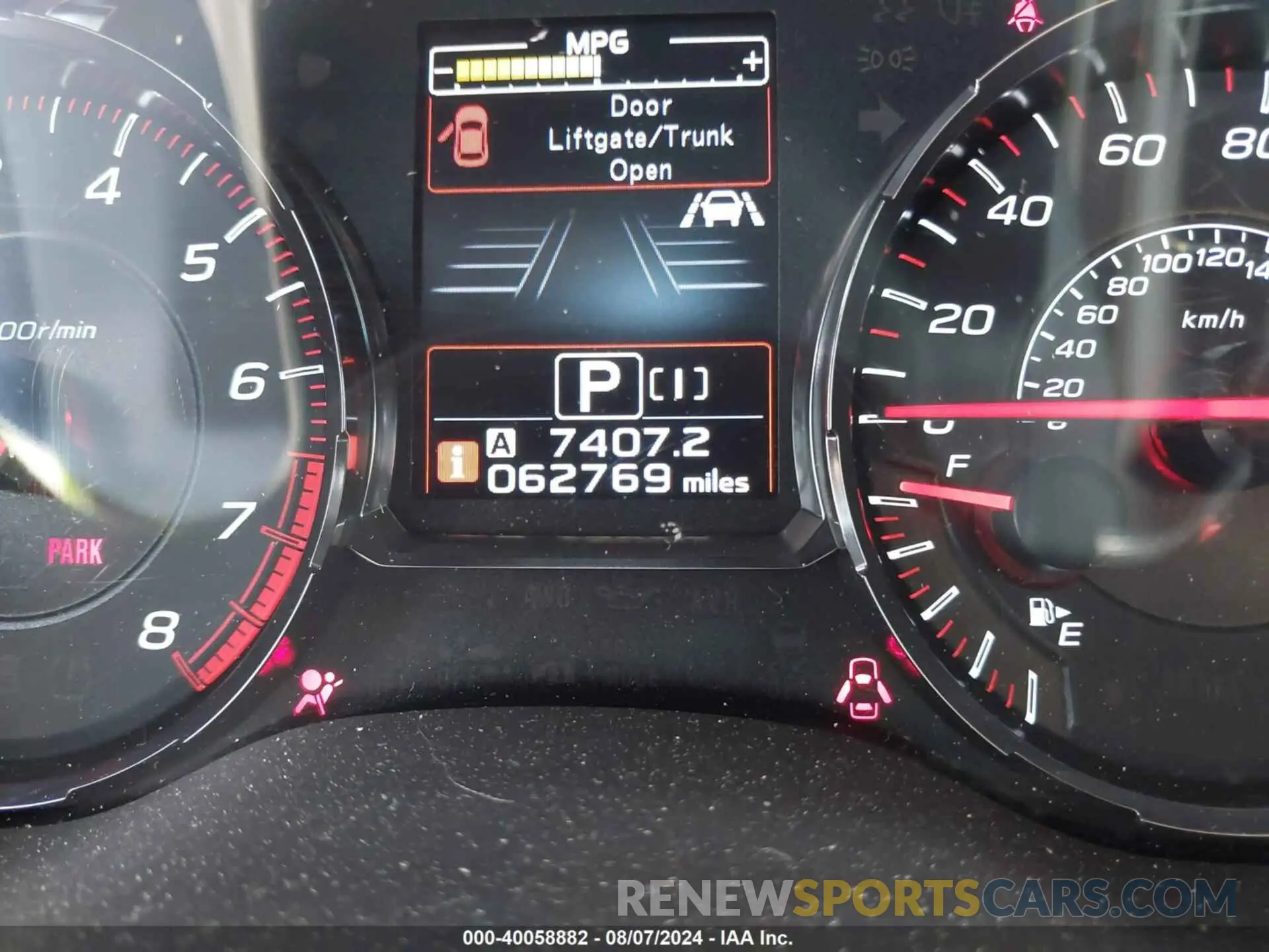 15 Photograph of a damaged car JF1VA1N66K8827839 SUBARU WRX 2019