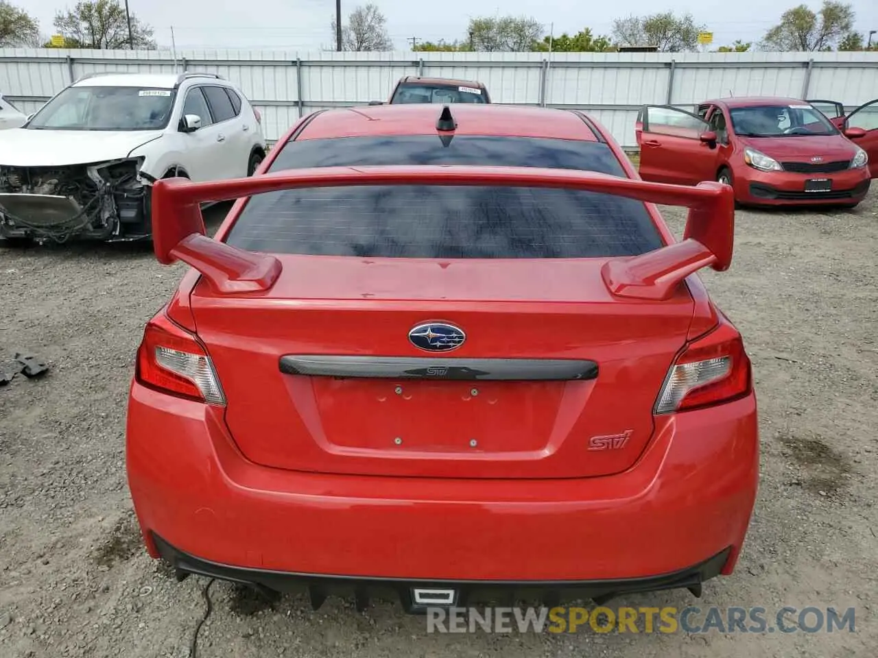 6 Photograph of a damaged car JF1VA2R65K9830600 SUBARU WRX 2019