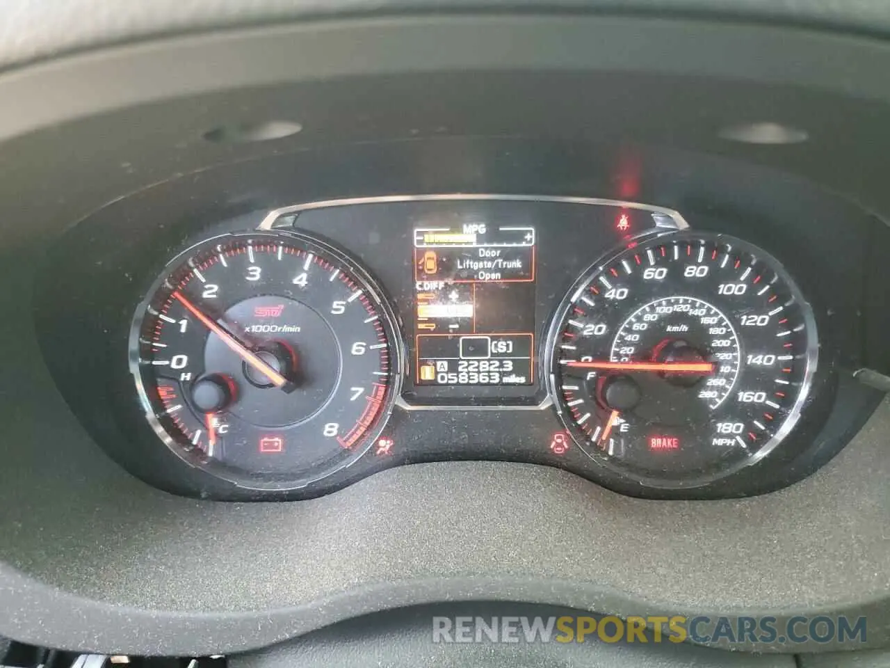9 Photograph of a damaged car JF1VA2R68K9817064 SUBARU WRX 2019