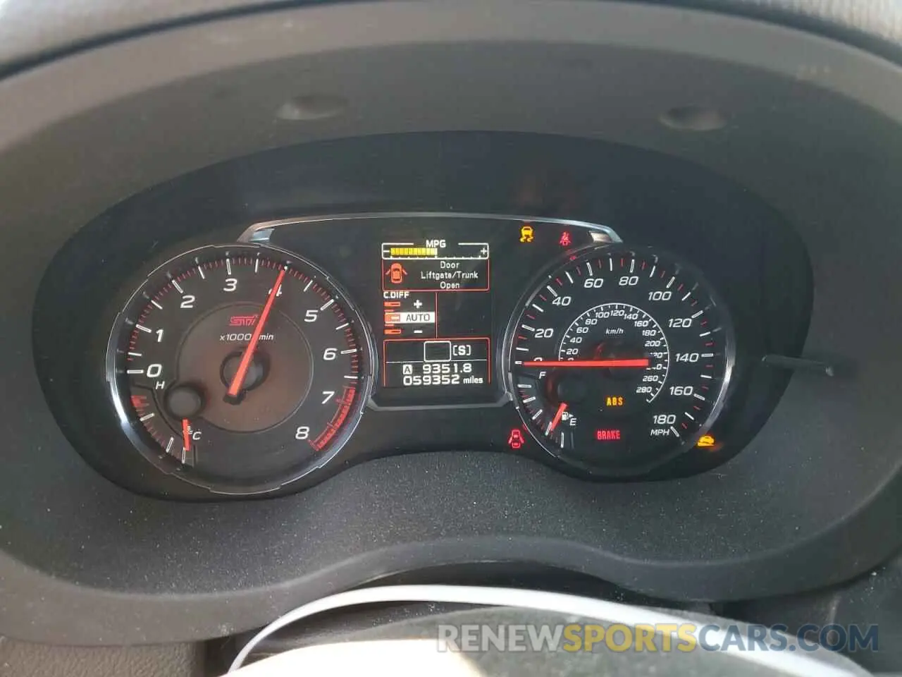 9 Photograph of a damaged car JF1VA2S60K9827503 SUBARU WRX 2019