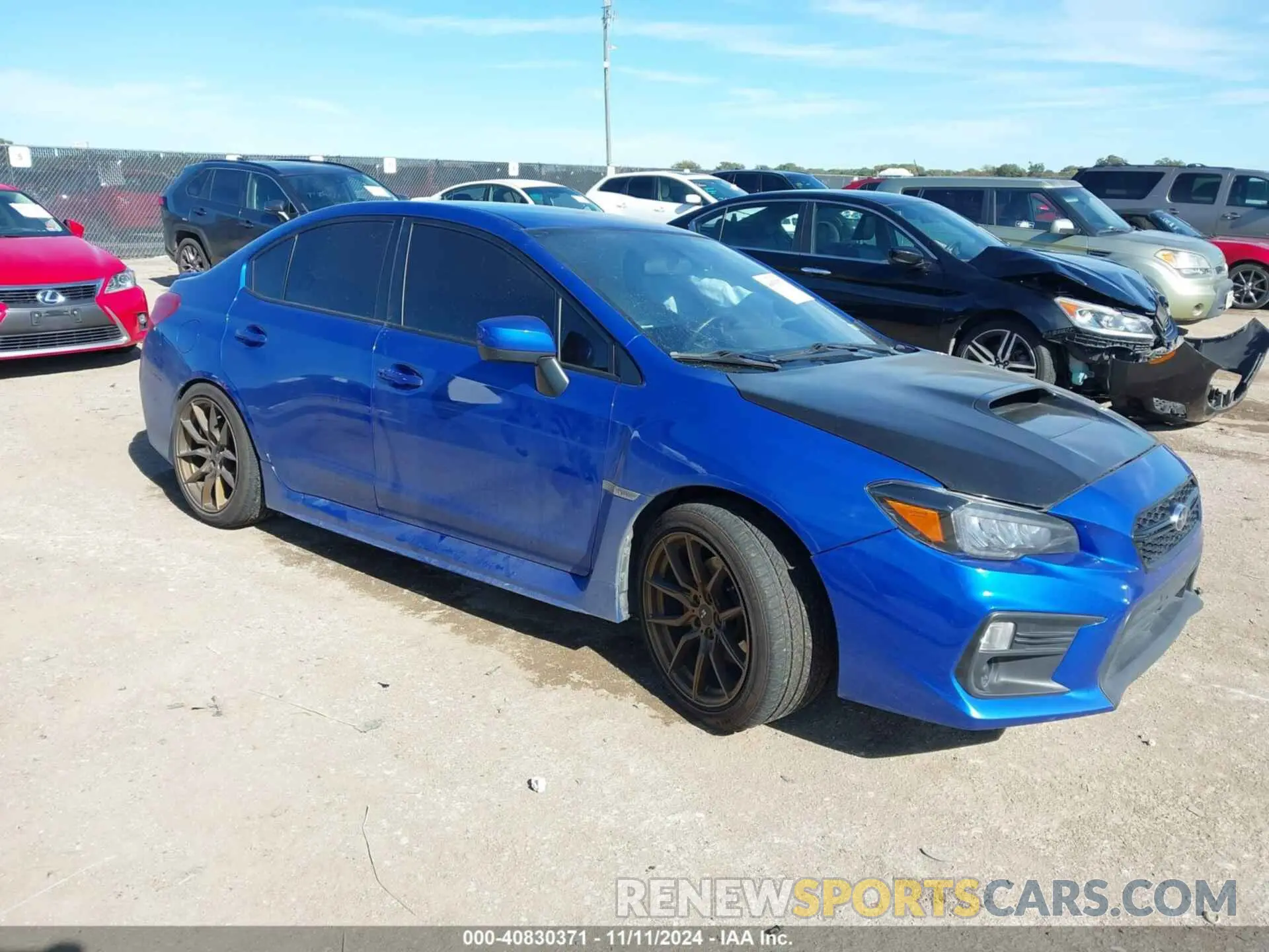 1 Photograph of a damaged car JF1VA1A60L9821357 SUBARU WRX 2020