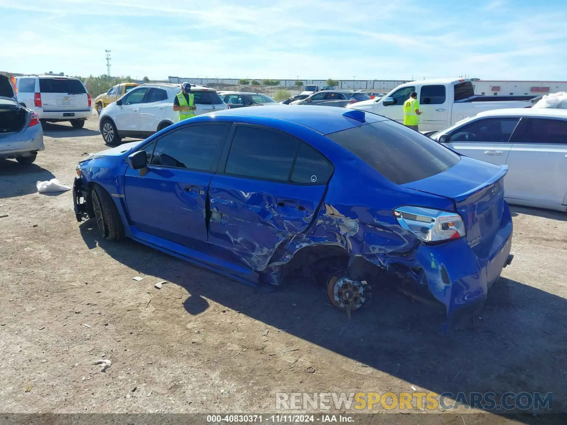 3 Photograph of a damaged car JF1VA1A60L9821357 SUBARU WRX 2020