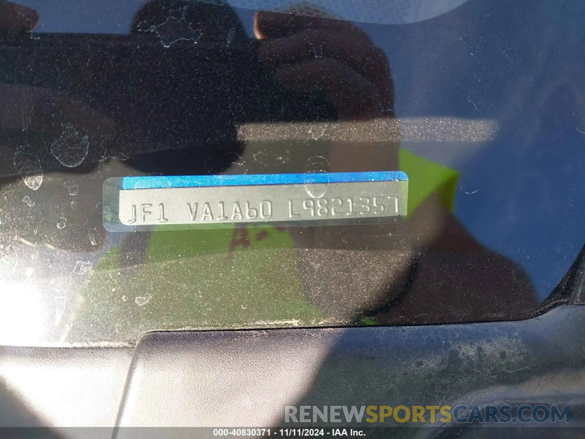 9 Photograph of a damaged car JF1VA1A60L9821357 SUBARU WRX 2020