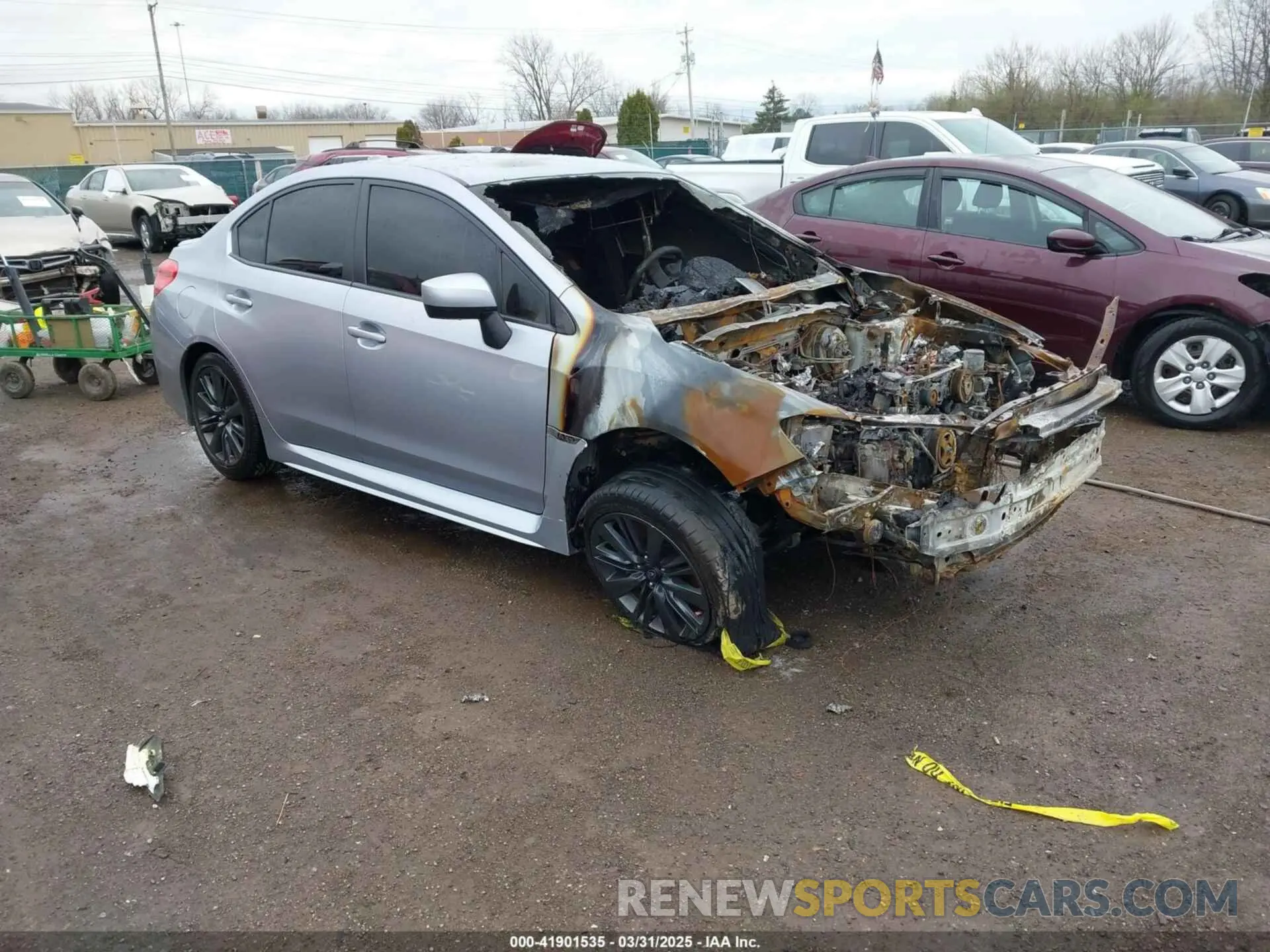 1 Photograph of a damaged car JF1VA1A61L9826244 SUBARU WRX 2020