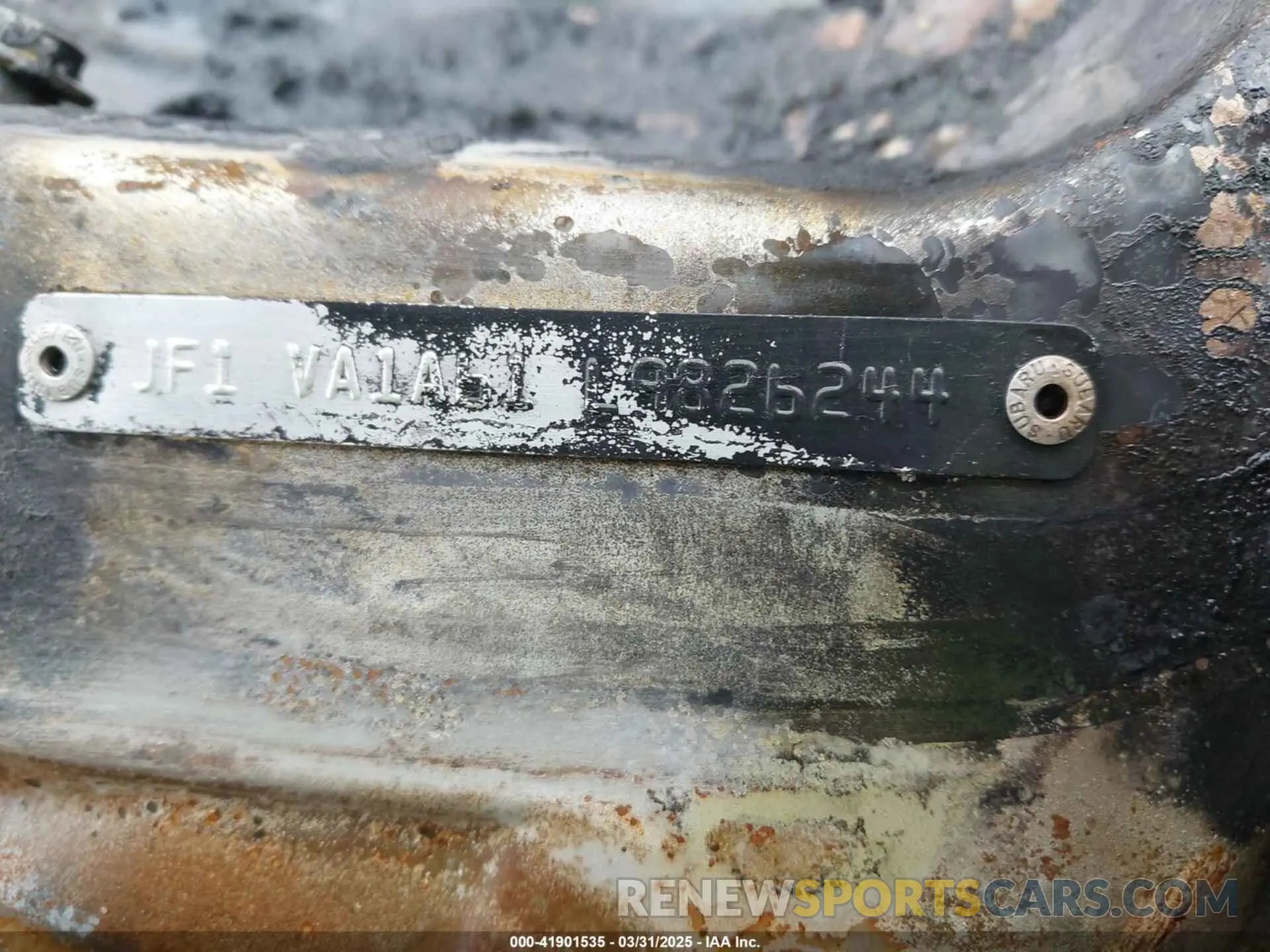 9 Photograph of a damaged car JF1VA1A61L9826244 SUBARU WRX 2020