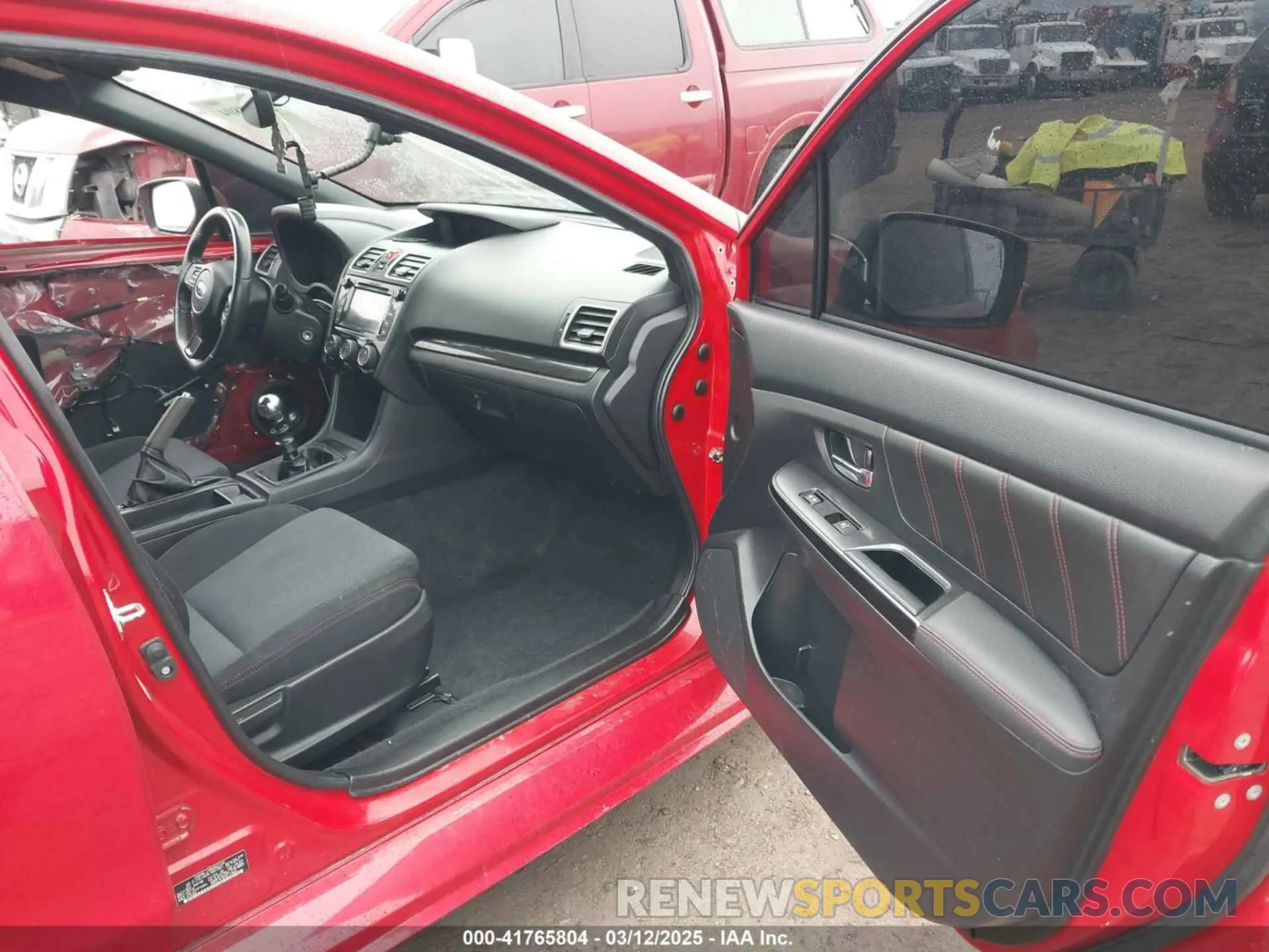 5 Photograph of a damaged car JF1VA1A69L9807067 SUBARU WRX 2020