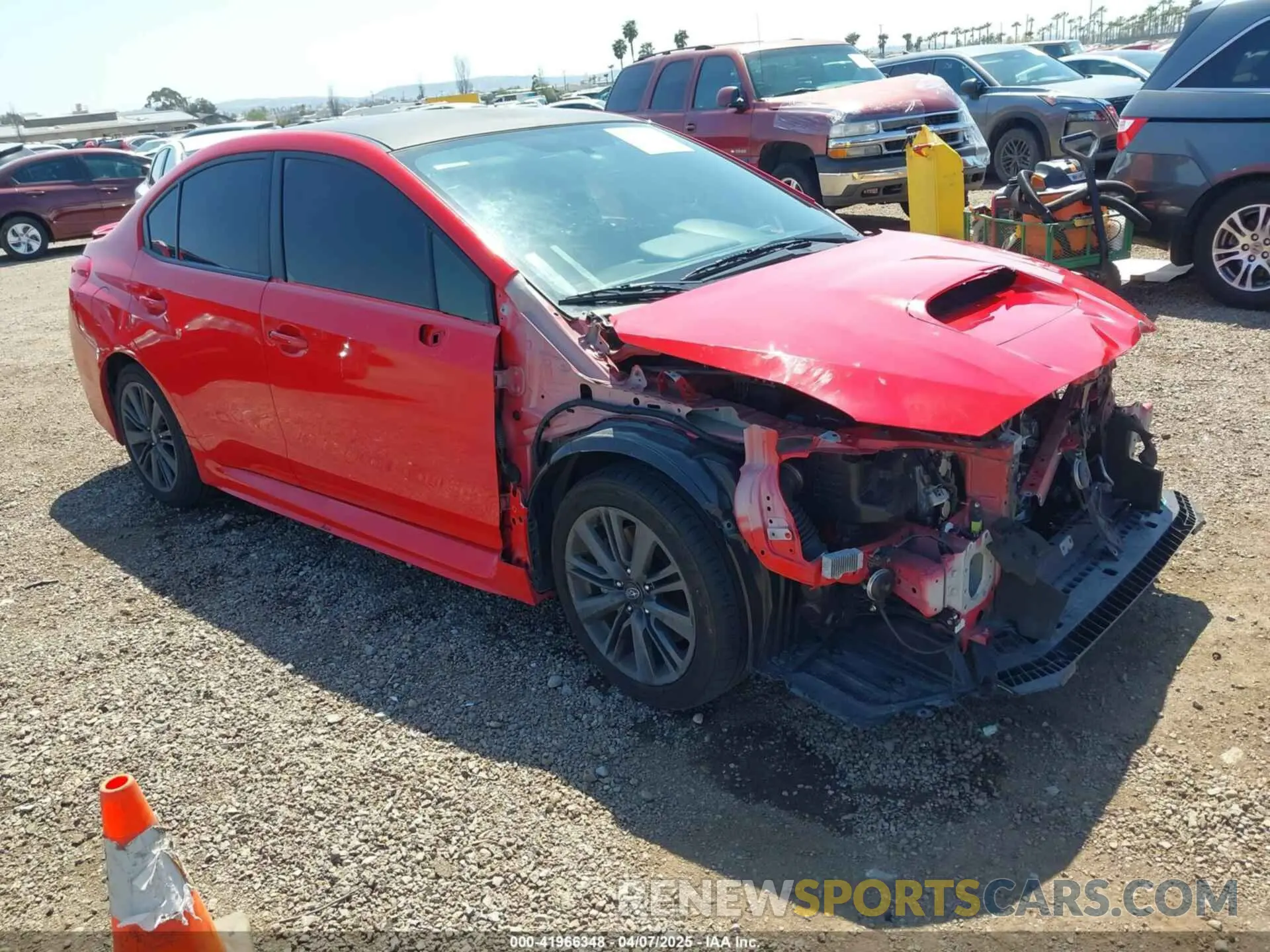 1 Photograph of a damaged car JF1VA1A69M9814585 SUBARU WRX 2021